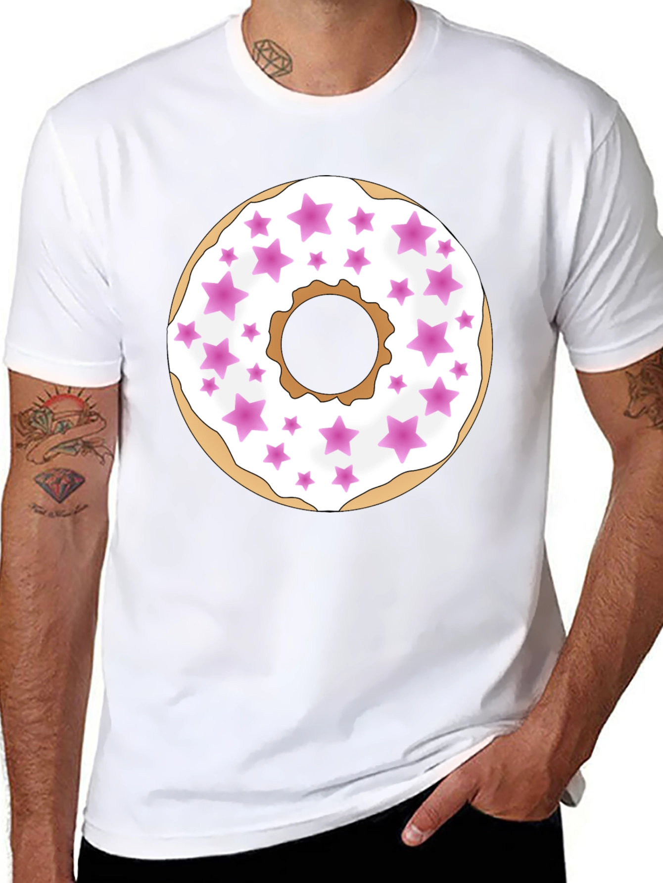 Donut Star Graphic Tee - Sweet Style