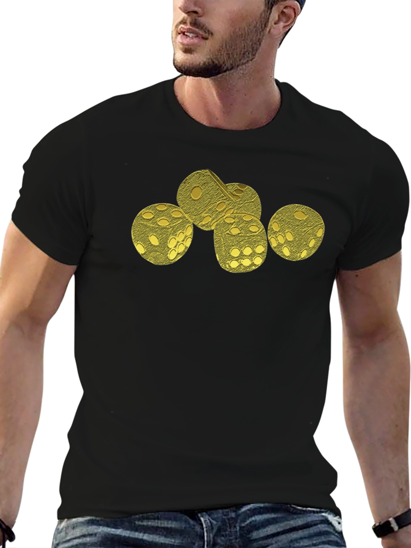 Dice Graphic Black T-Shirt