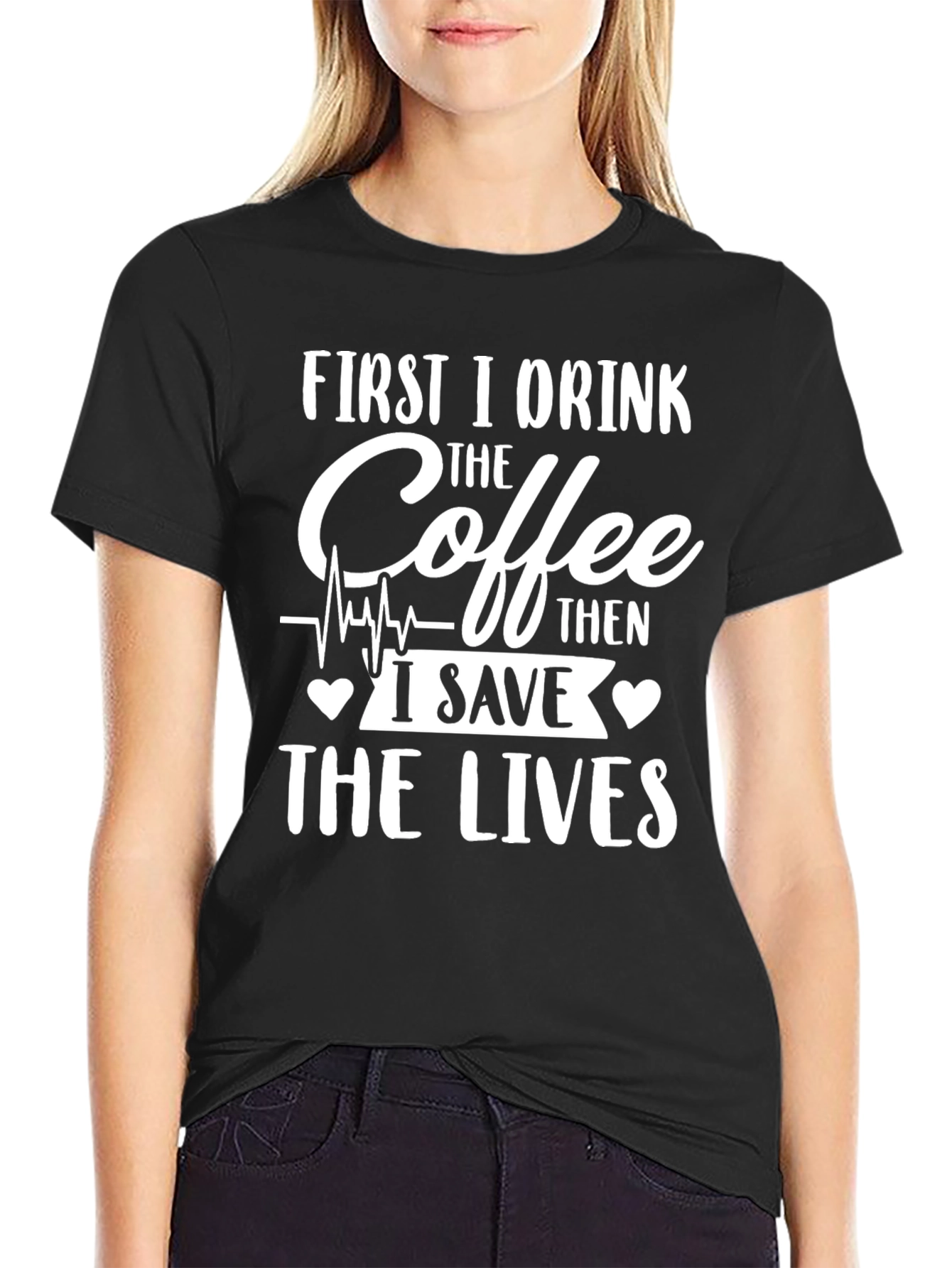 Coffee Save Lives T-Shirt - Nurse Gift