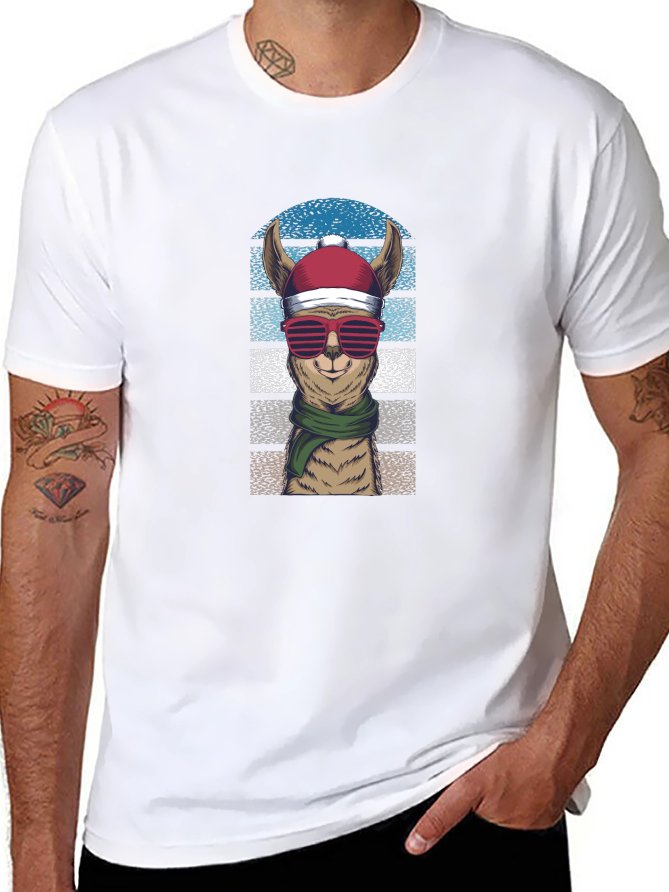 Llama Christmas T-Shirt: Festive Holiday Apparel