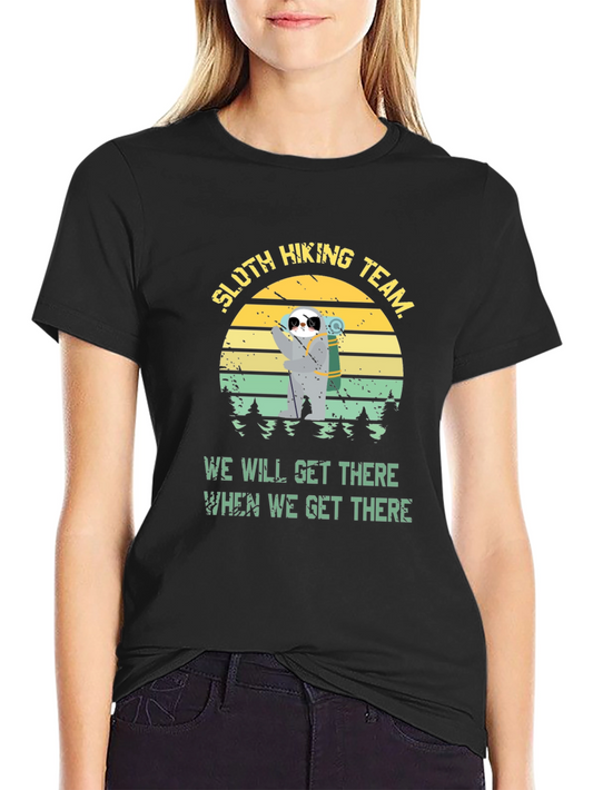 Sloth Hiking Team T-Shirt -  We Will Get There Tee