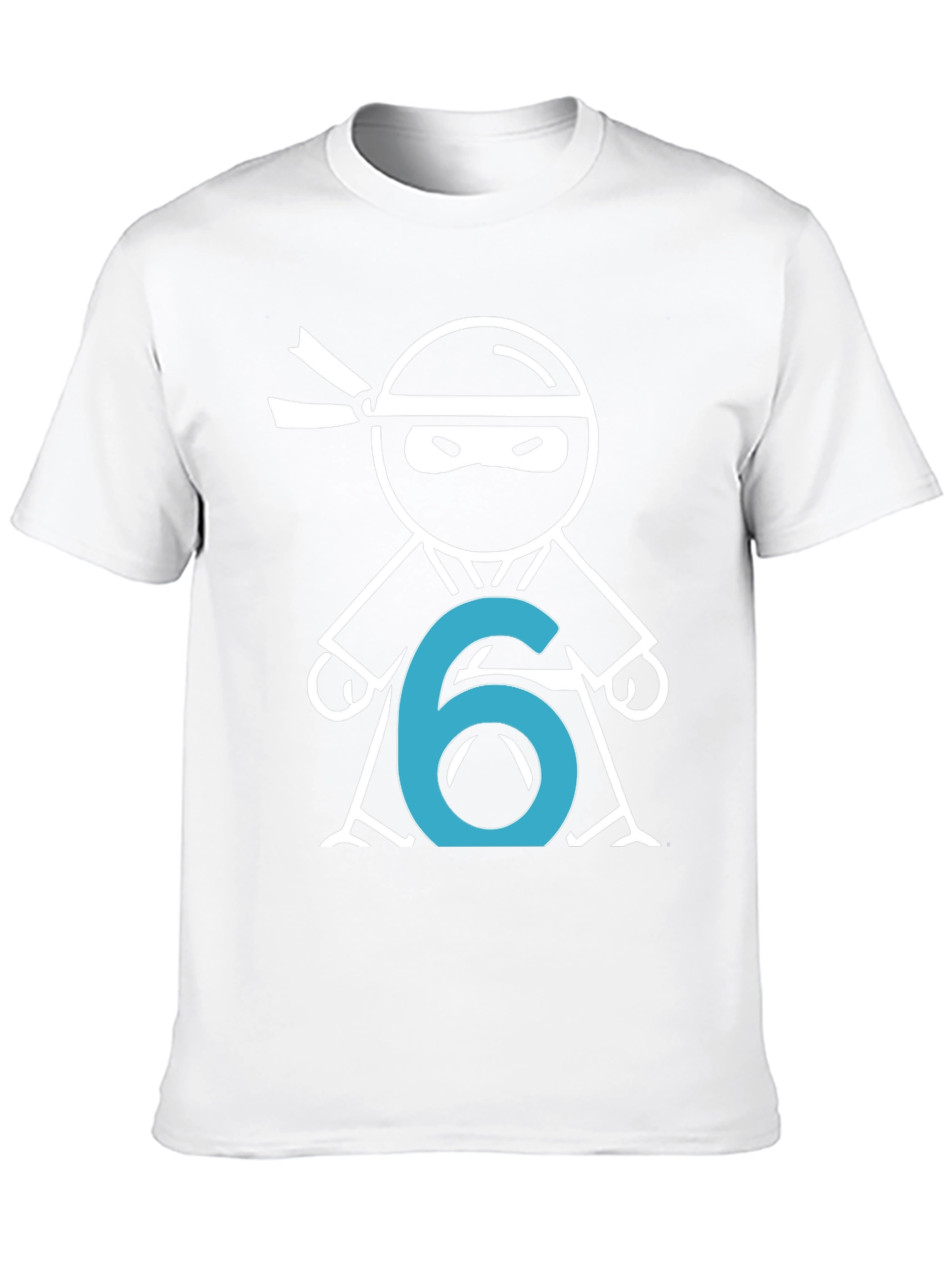 Ninja Number 6 T-Shirt - Birthday Party Tee
