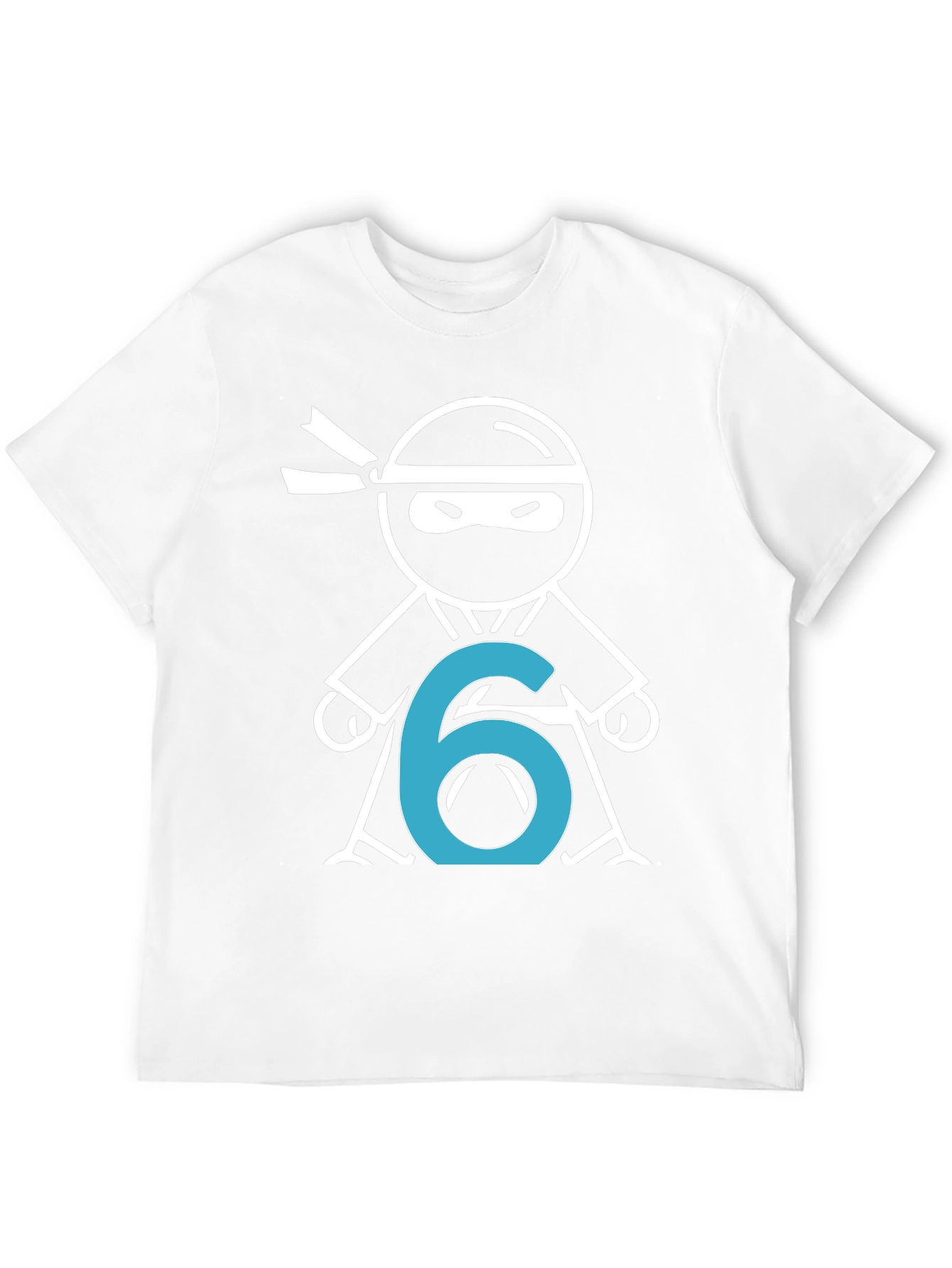 Ninja Number 6 T-Shirt - Birthday Party Tee