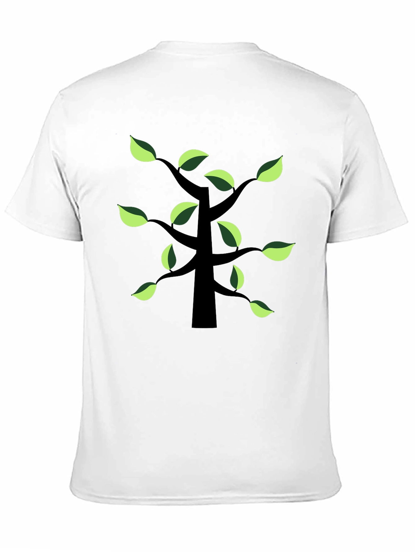 Nature Inspired Tree Graphic Tee - Black
