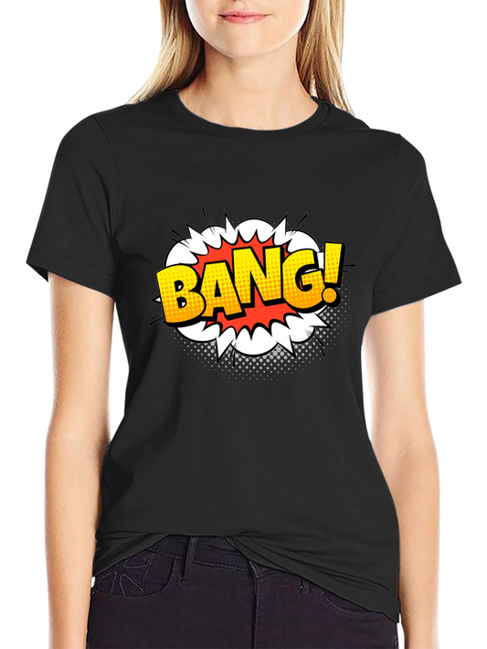 Bang! Graphic Print Black T-Shirt
