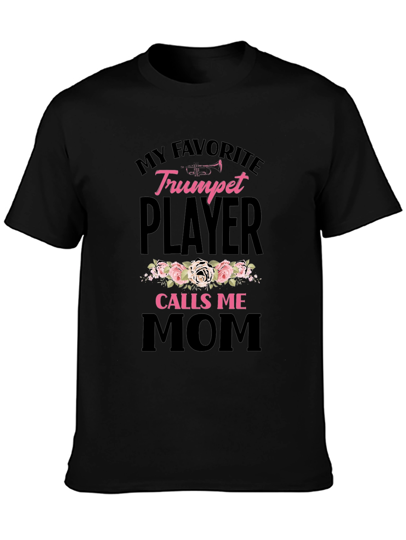Trumpet Player Mom Graphic Tee