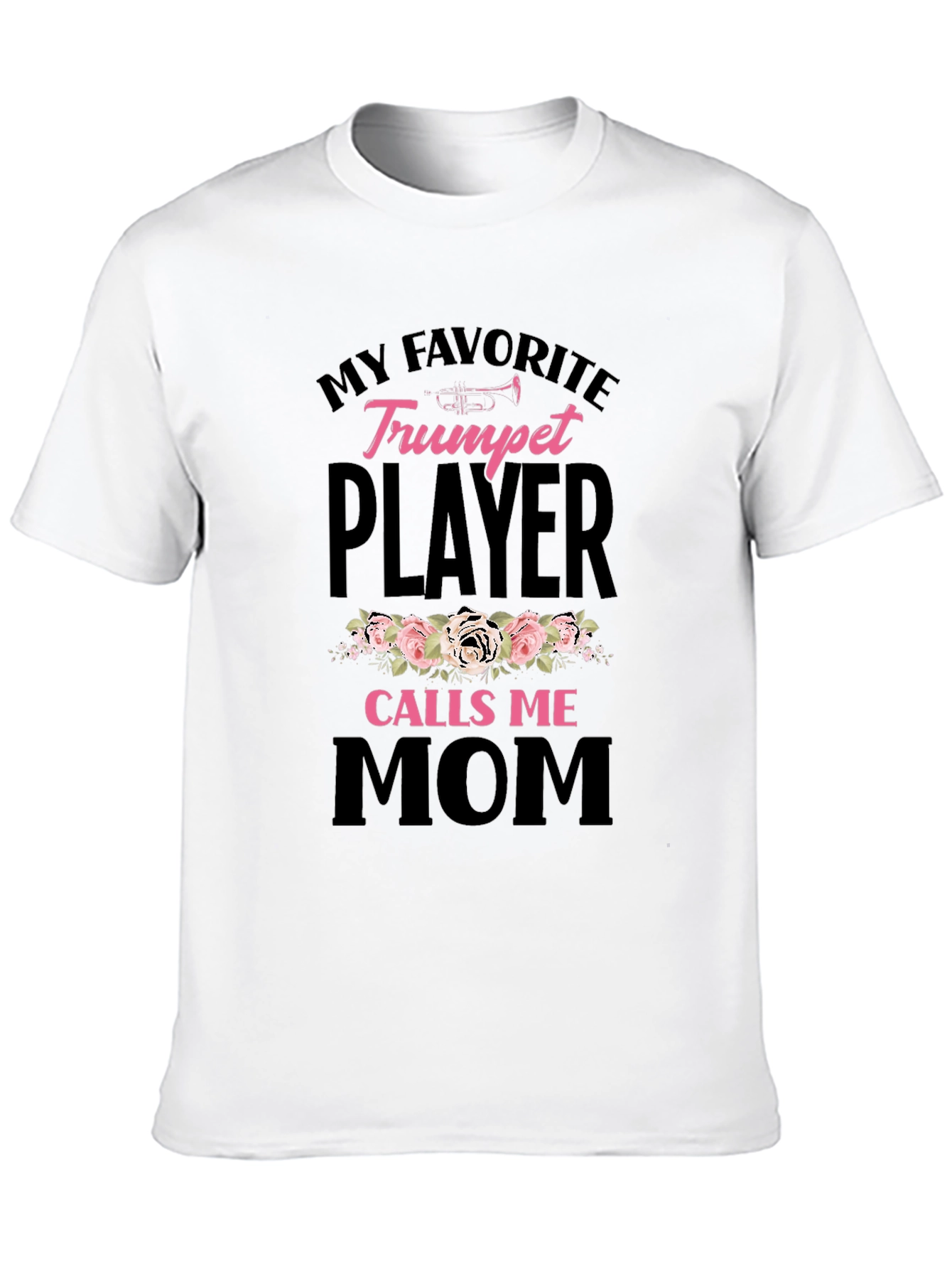 Trumpet Player Mom Graphic Tee