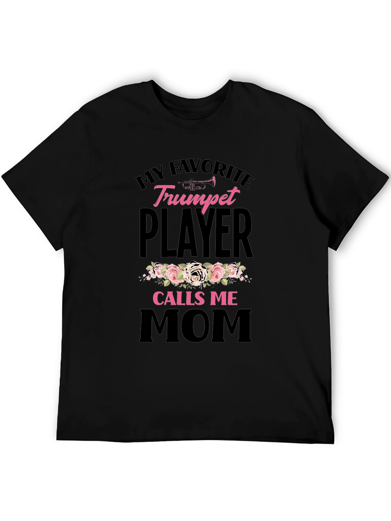 Trumpet Player Mom Graphic Tee