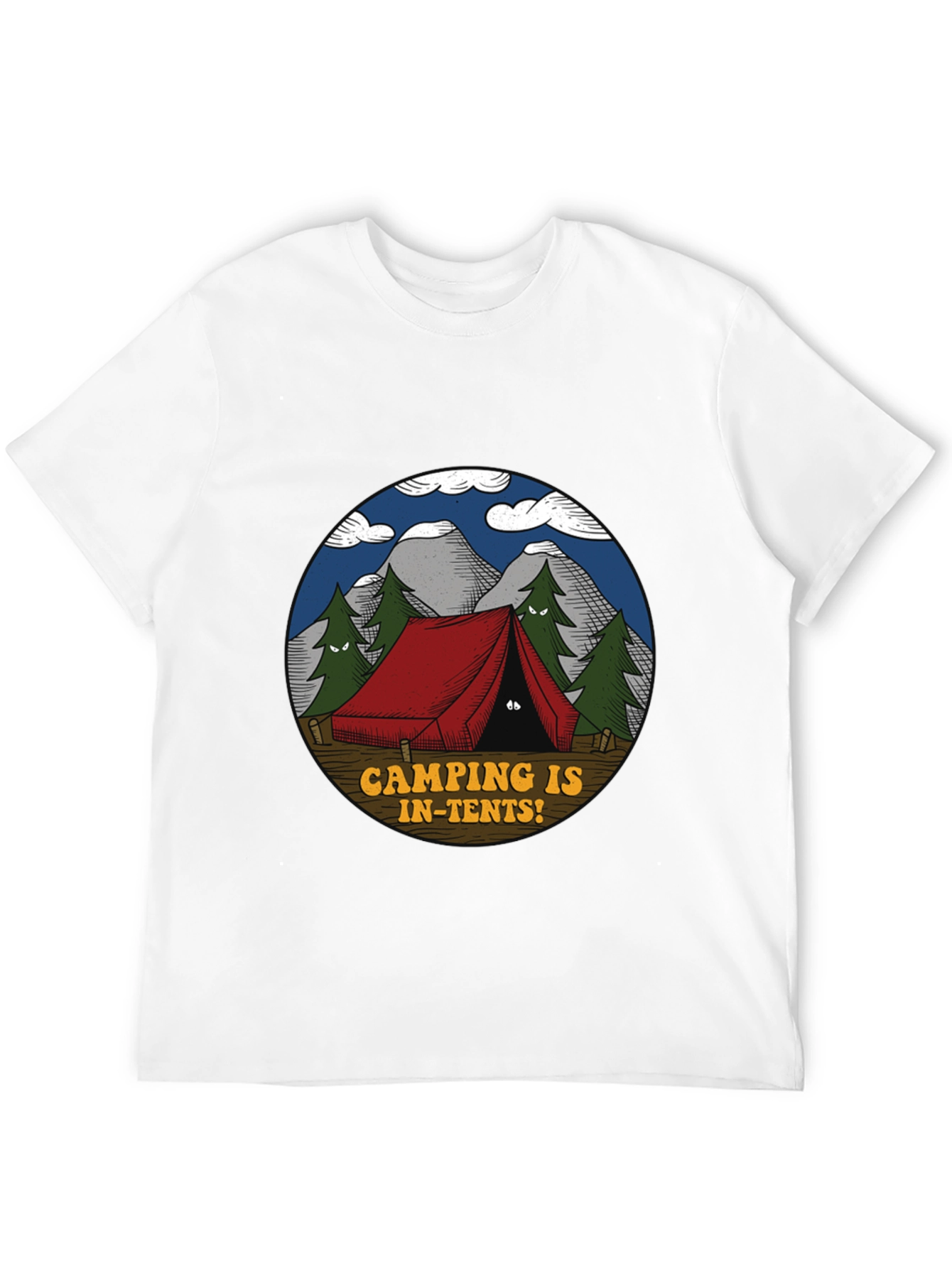 Camping Is In-Tents Graphic T-Shirt