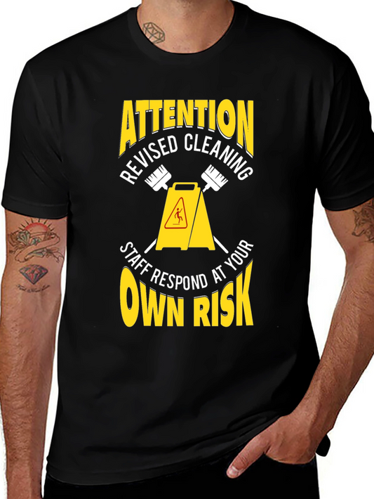 Attention Revised Cleaning Staff T-Shirt