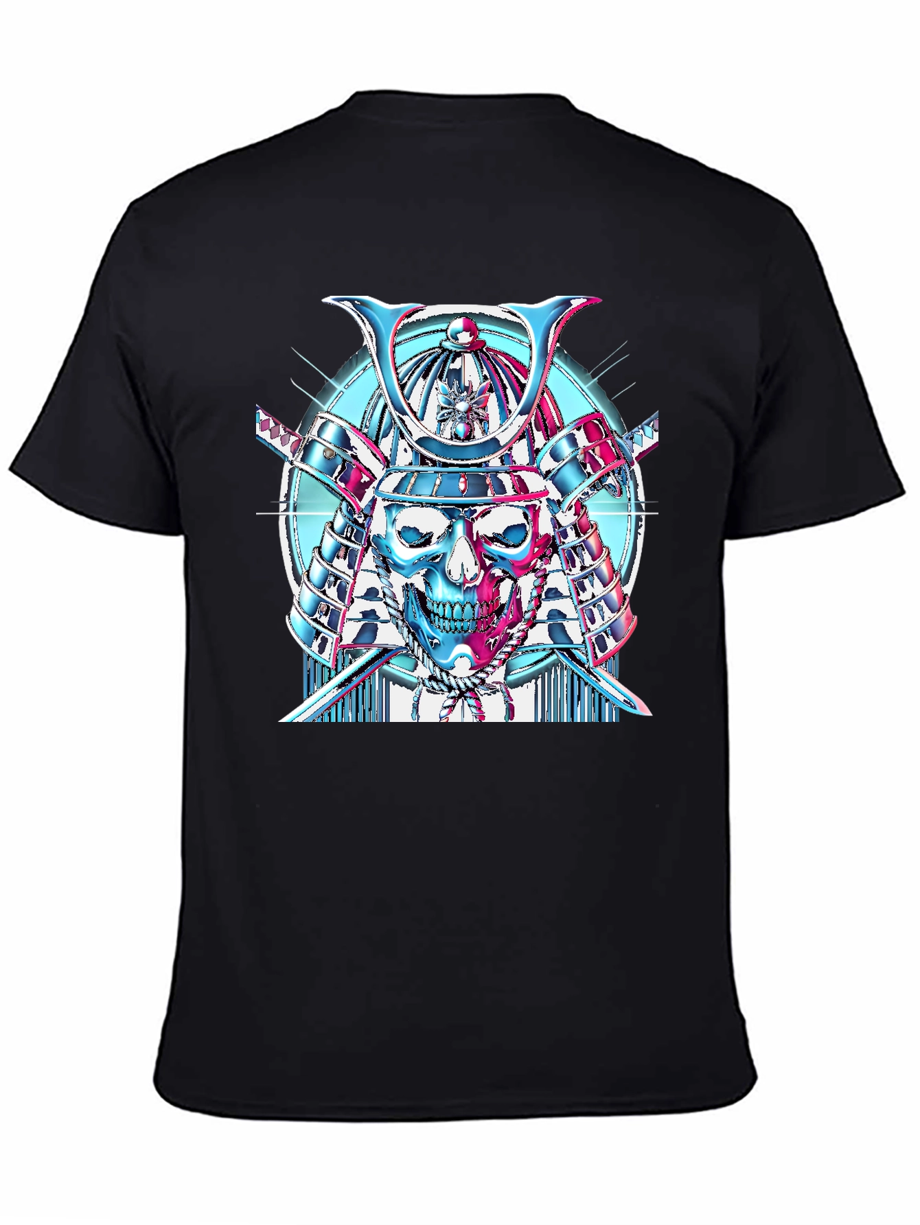 Samurai Skull Graphic T-Shirt