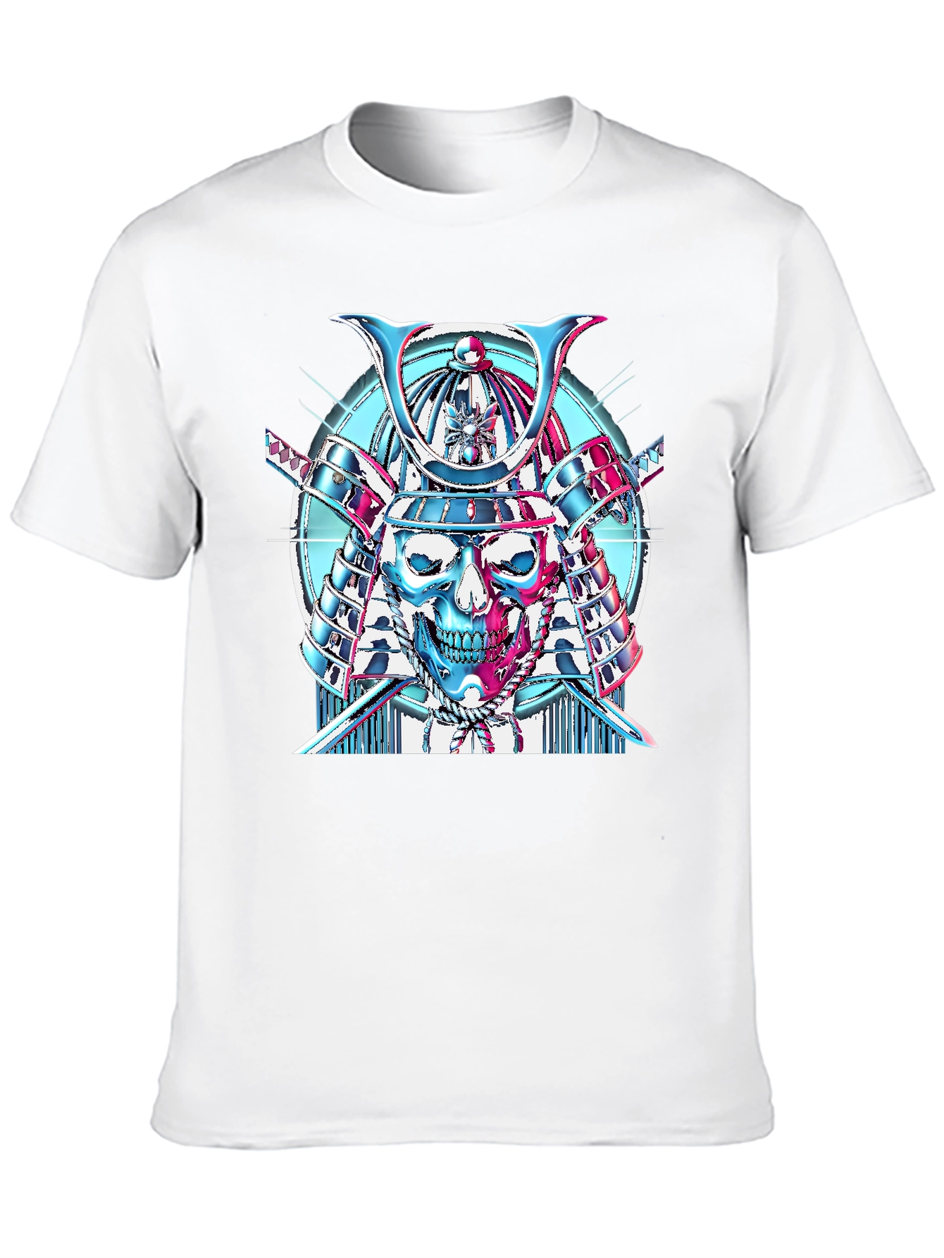 Samurai Skull Graphic T-Shirt