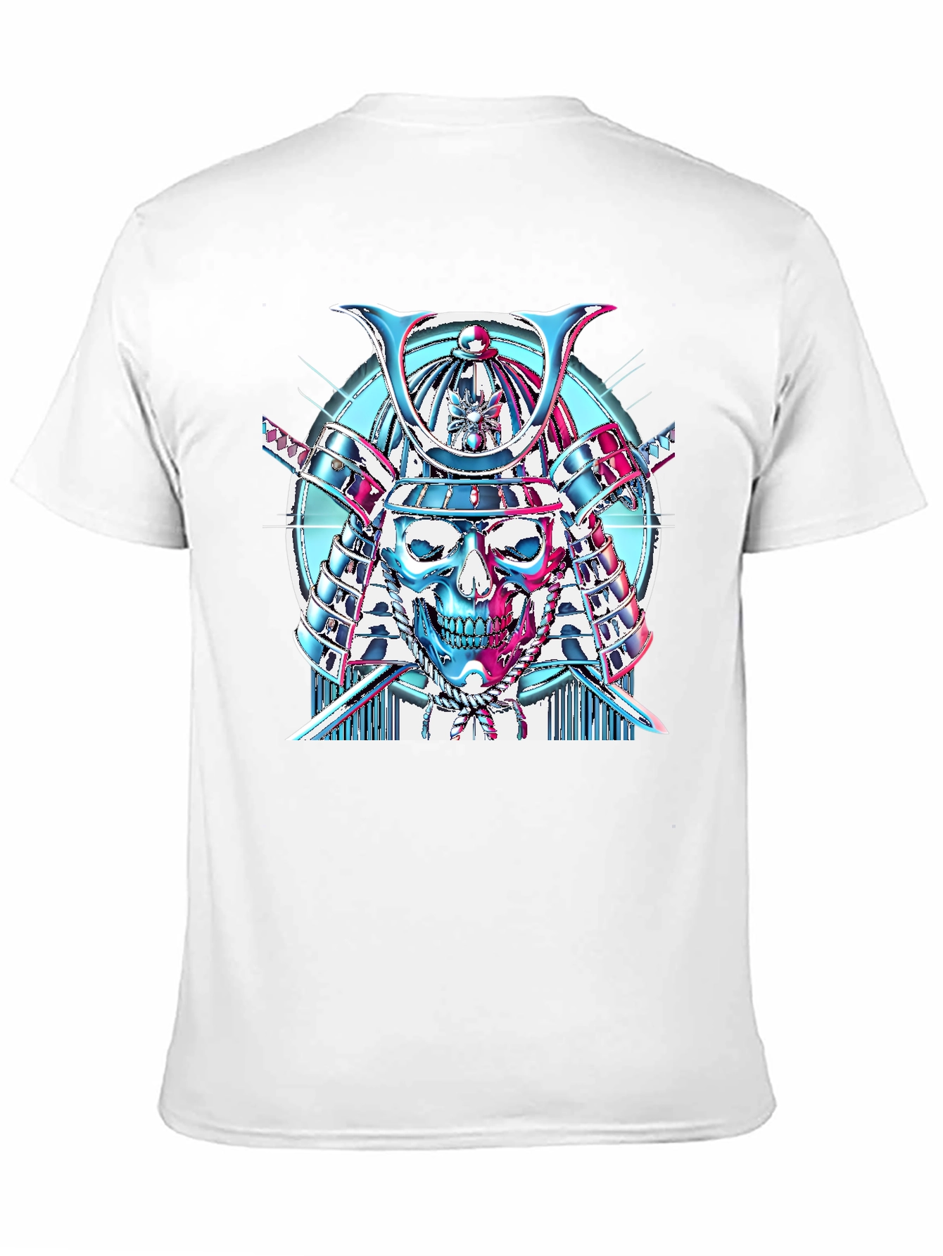 Samurai Skull Graphic T-Shirt