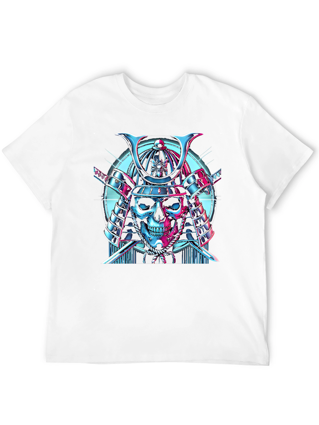 Samurai Skull Graphic T-Shirt