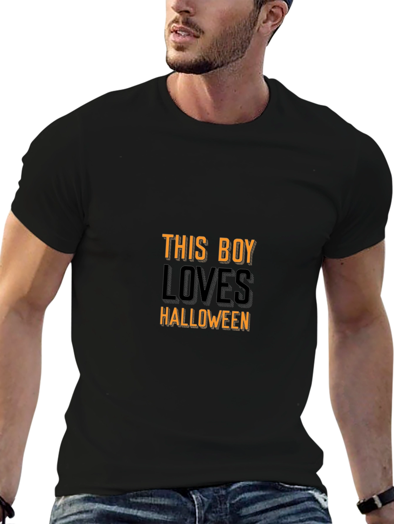 This Boy Loves Halloween Graphic Tee