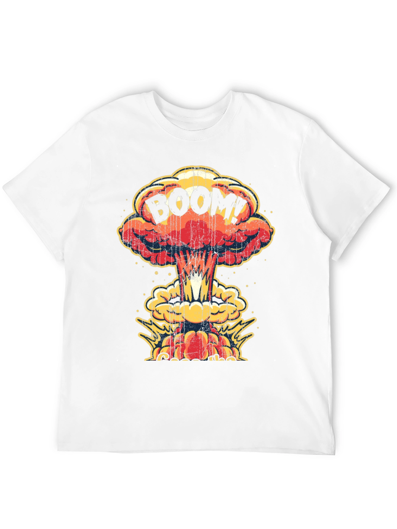 Boom! Graphic Print T-Shirt - Black Cotton Tee