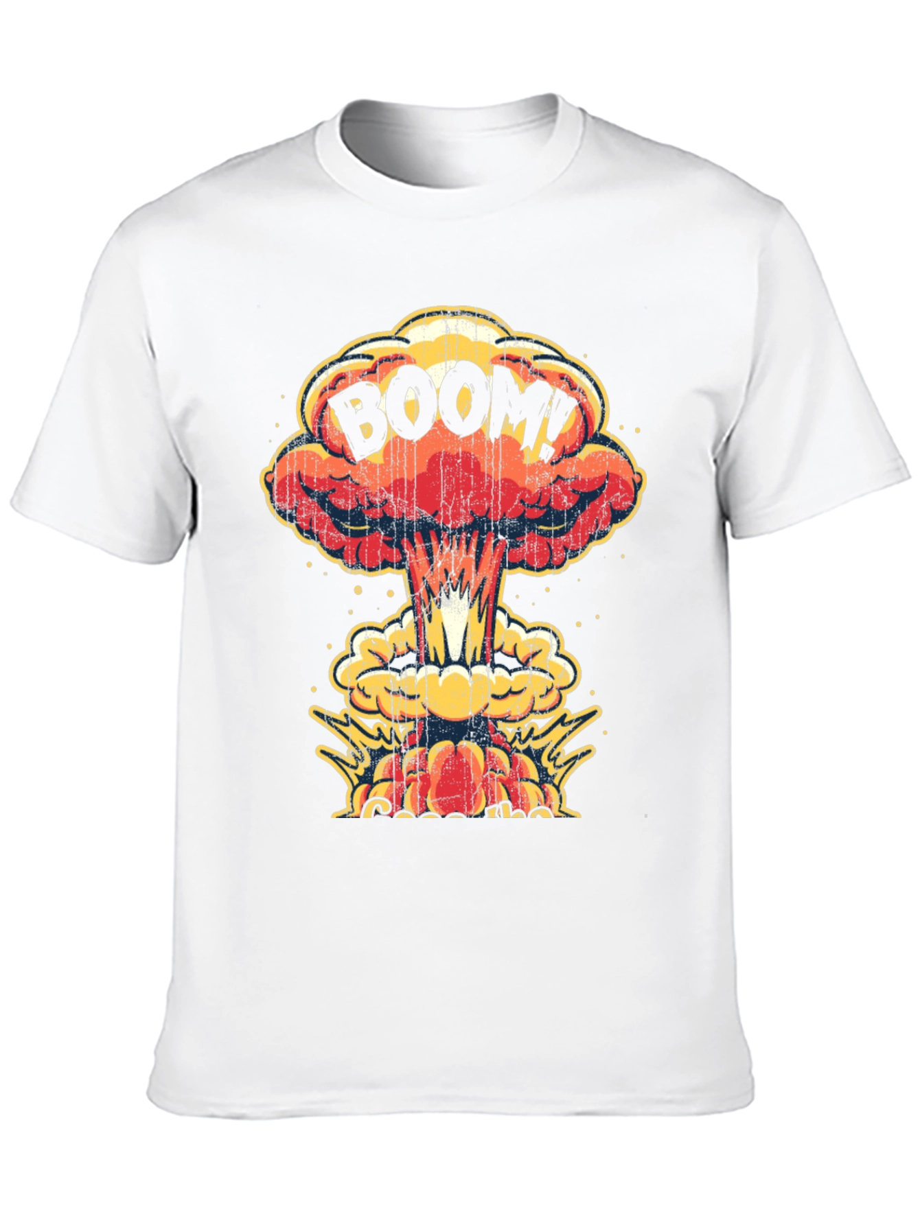 Boom! Graphic Print T-Shirt - Black Cotton Tee