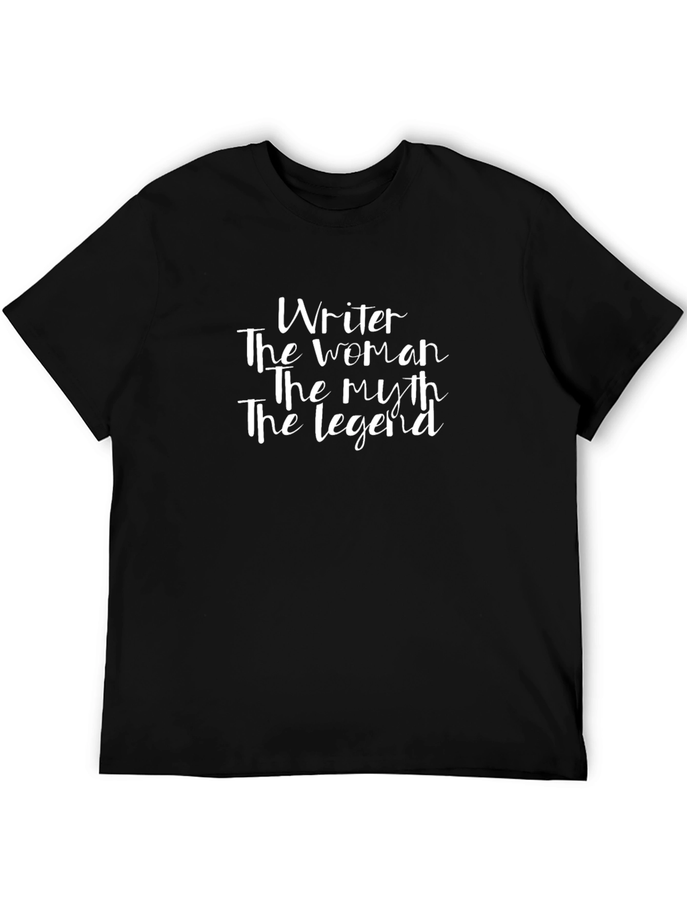 Writer Woman Myth Legend Black T-Shirt