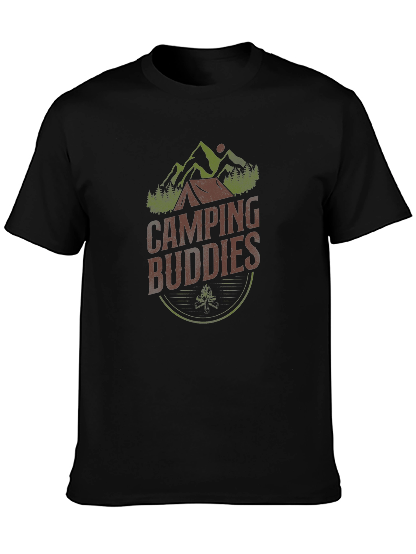 Camping Buddies Graphic Tee - Adventure Shirt