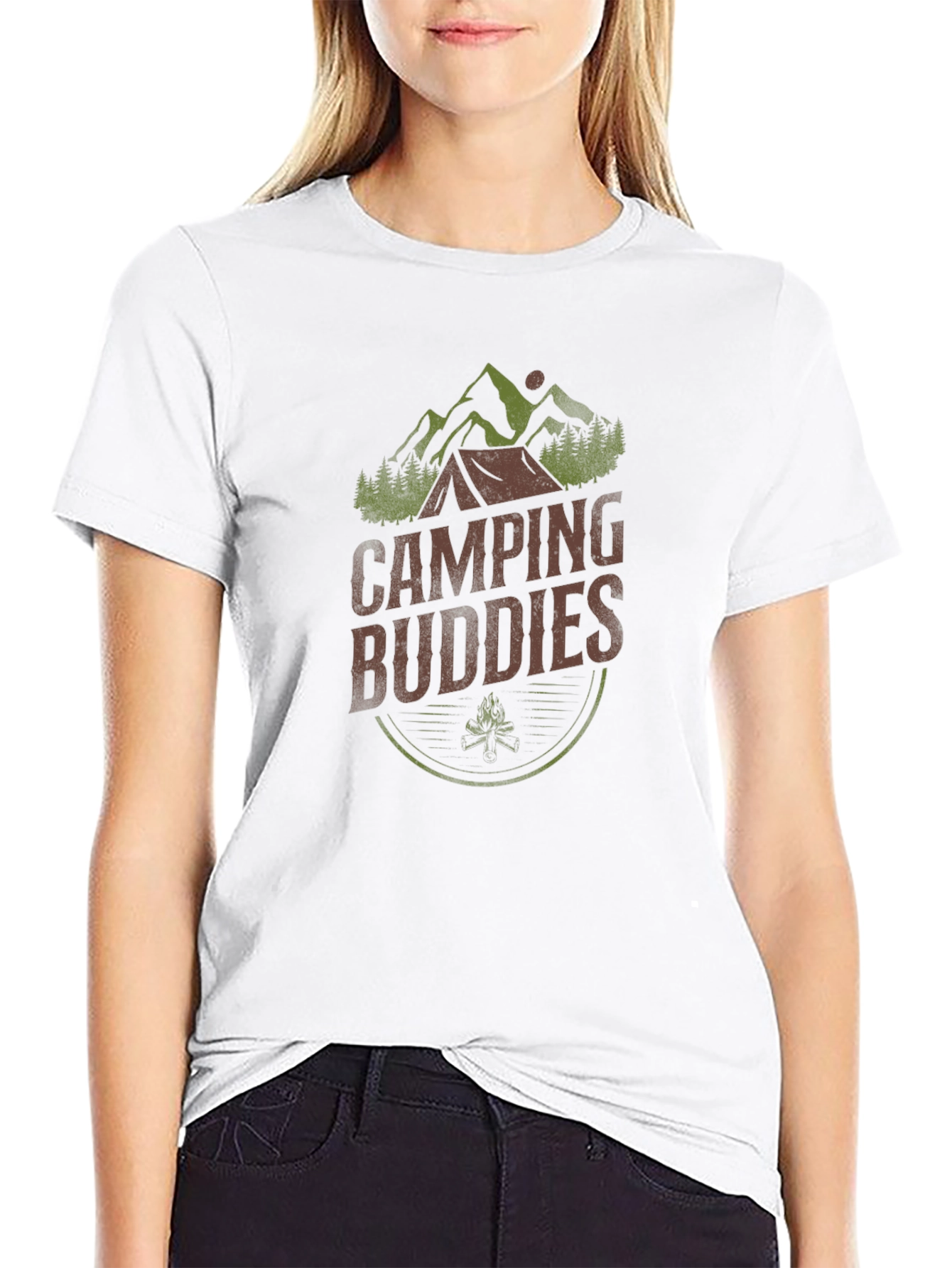 Camping Buddies Graphic Tee - Adventure Shirt