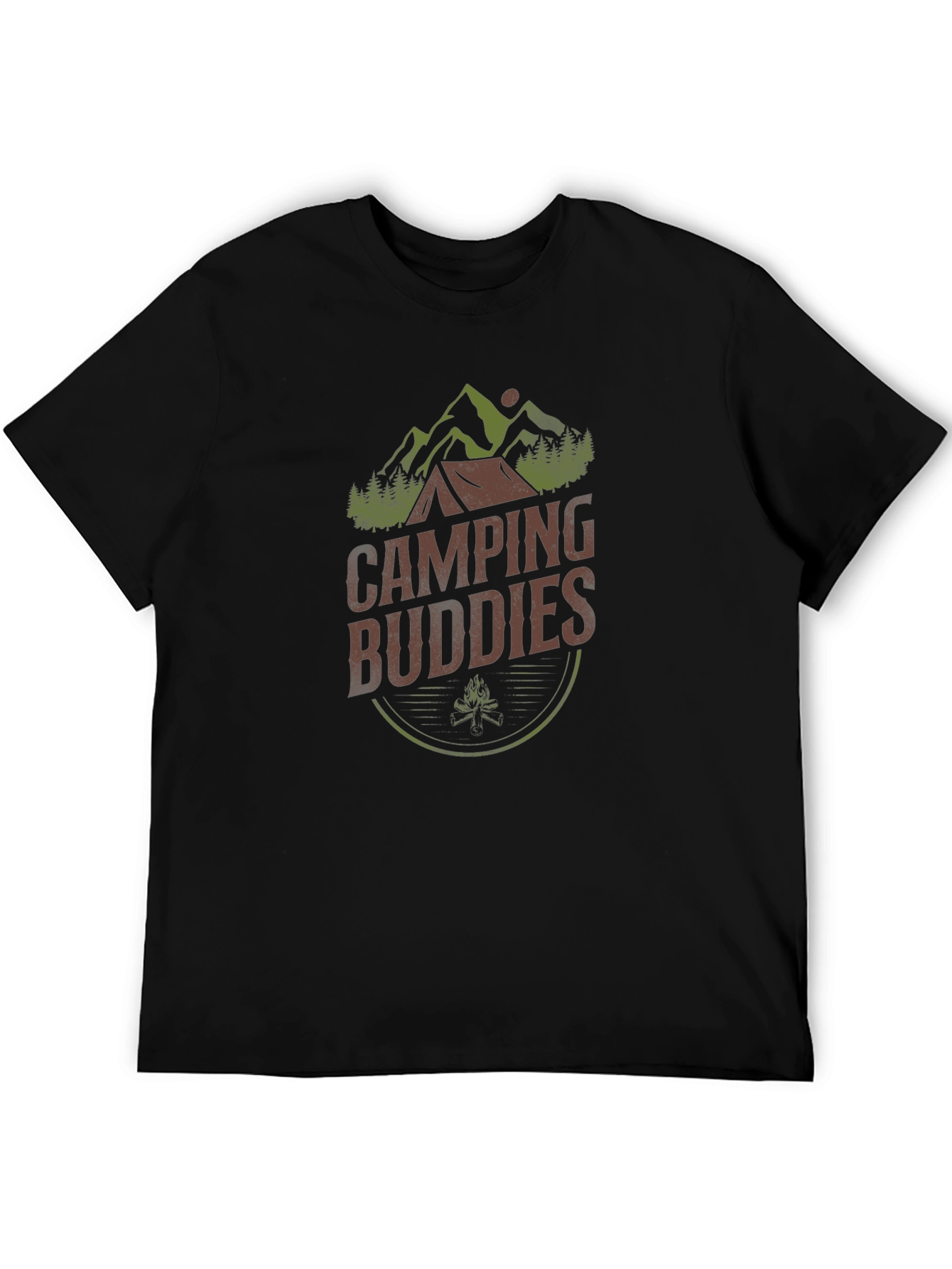 Camping Buddies Graphic Tee - Adventure Shirt