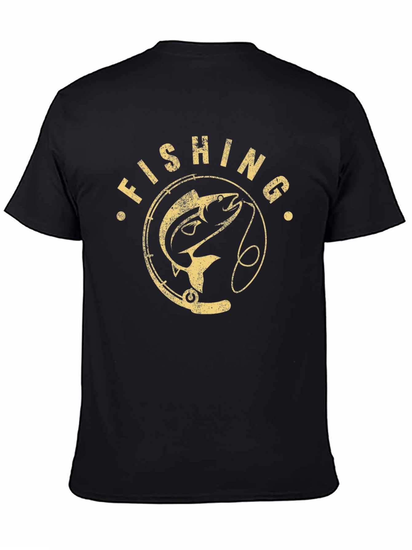 Fishing Graphic Print Mens T-Shirt