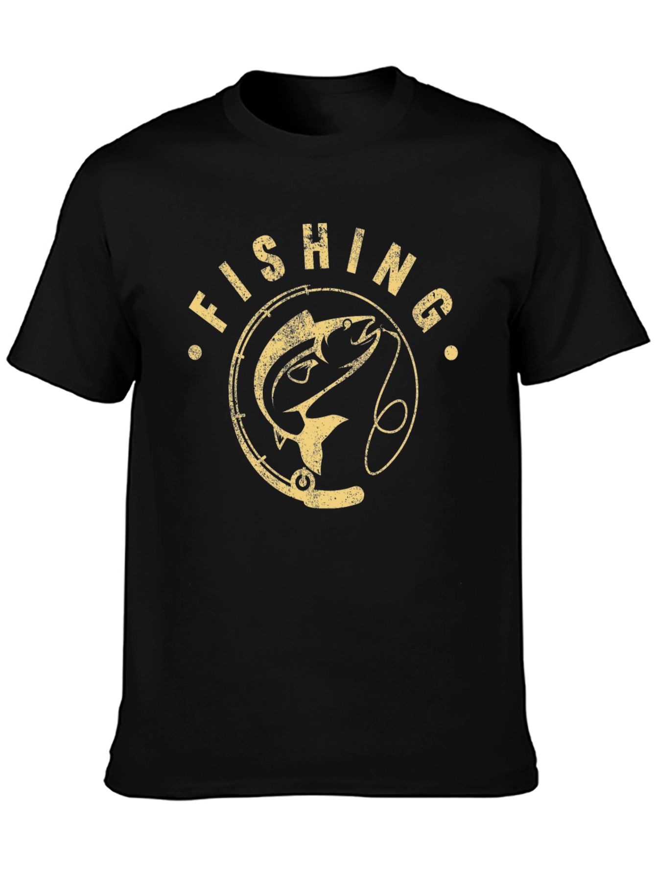 Fishing Graphic Print Mens T-Shirt