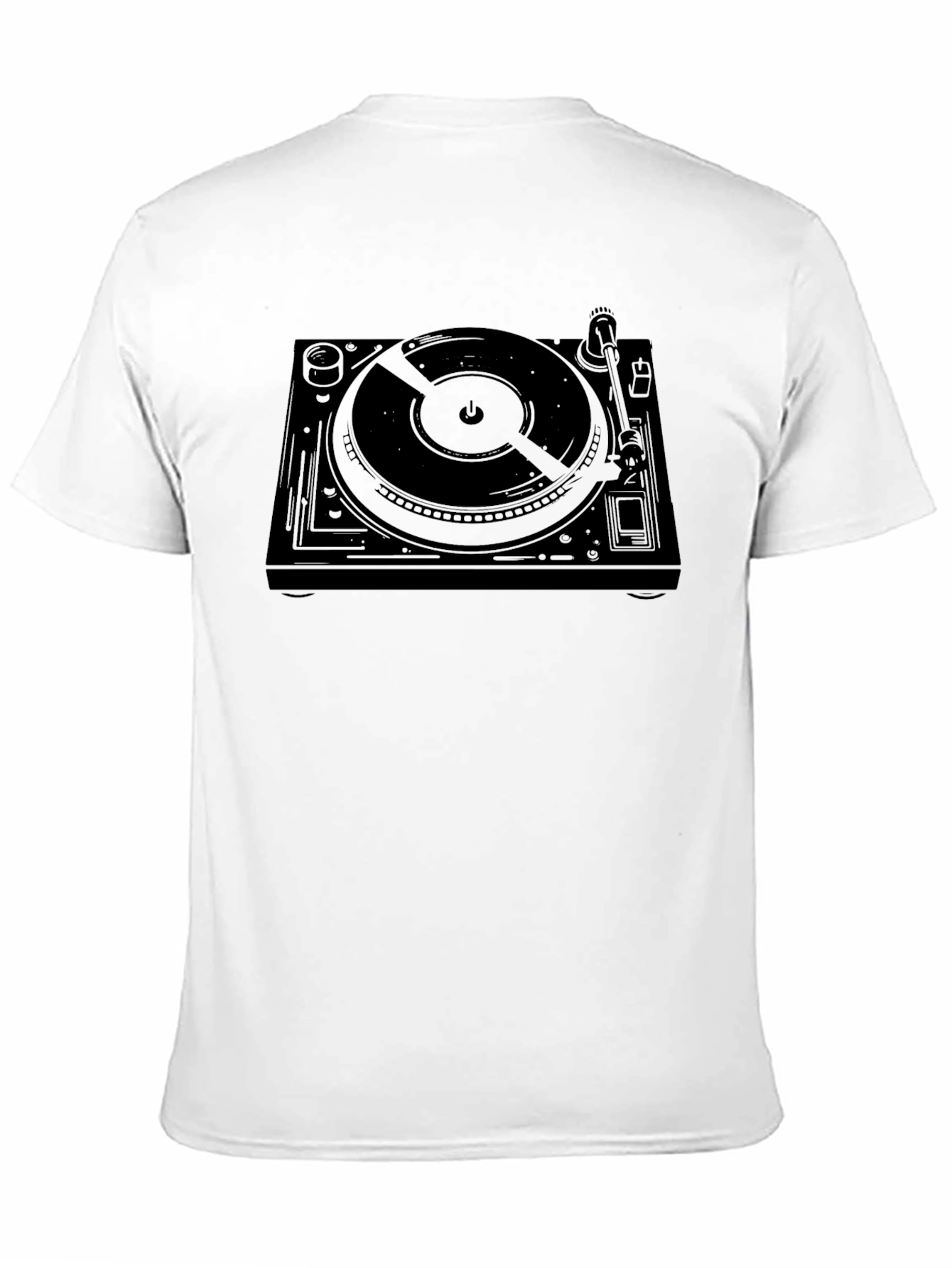 DJ Turntable Graphic T-Shirt - Black