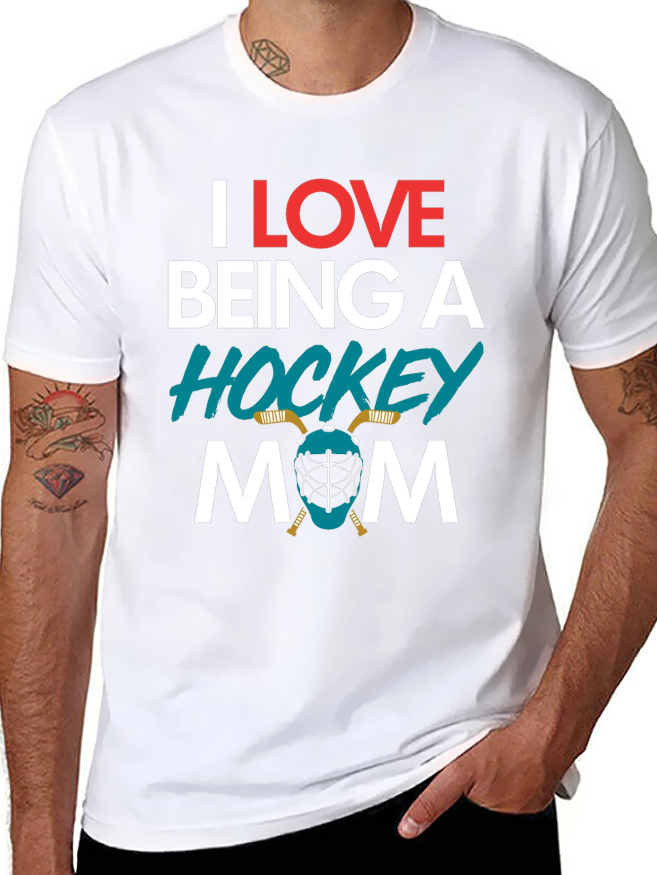 I Love Being A Hockey Mom T-Shirt