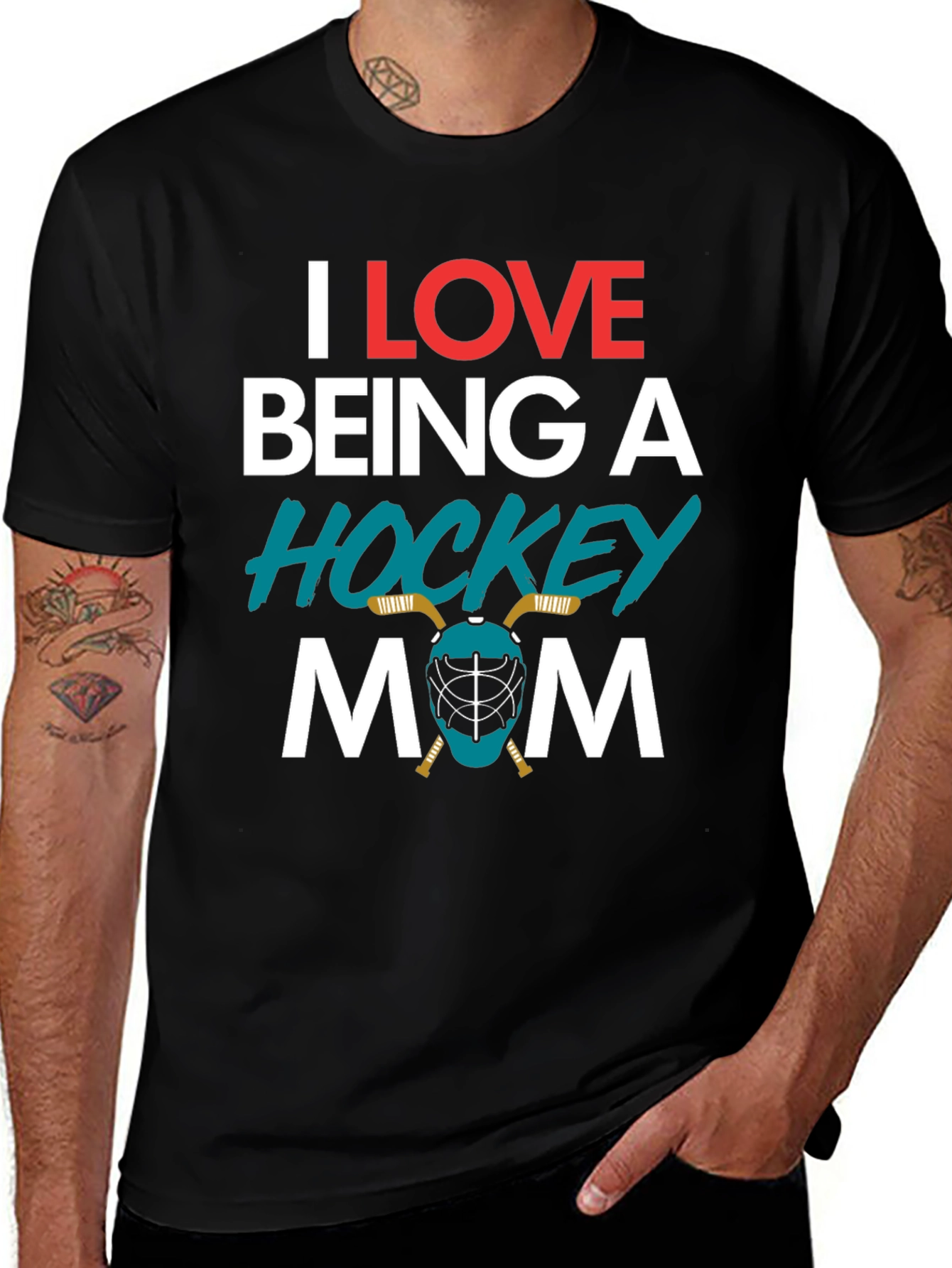 I Love Being A Hockey Mom T-Shirt