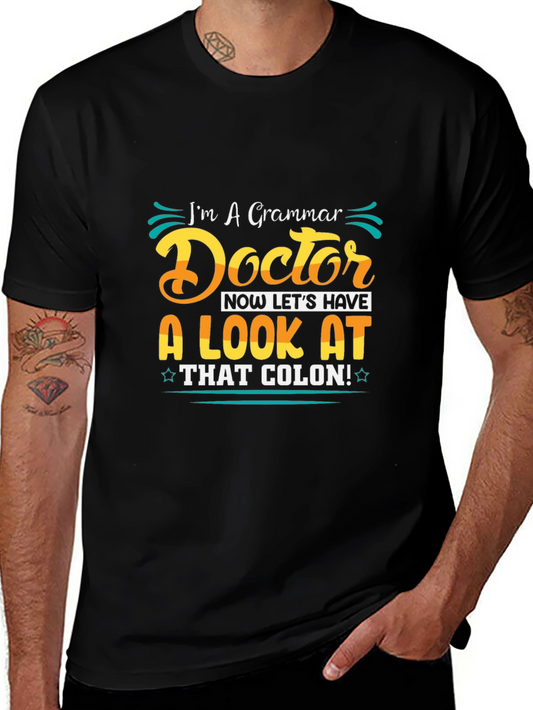 Grammar Doctor Funny Graphic T-Shirt