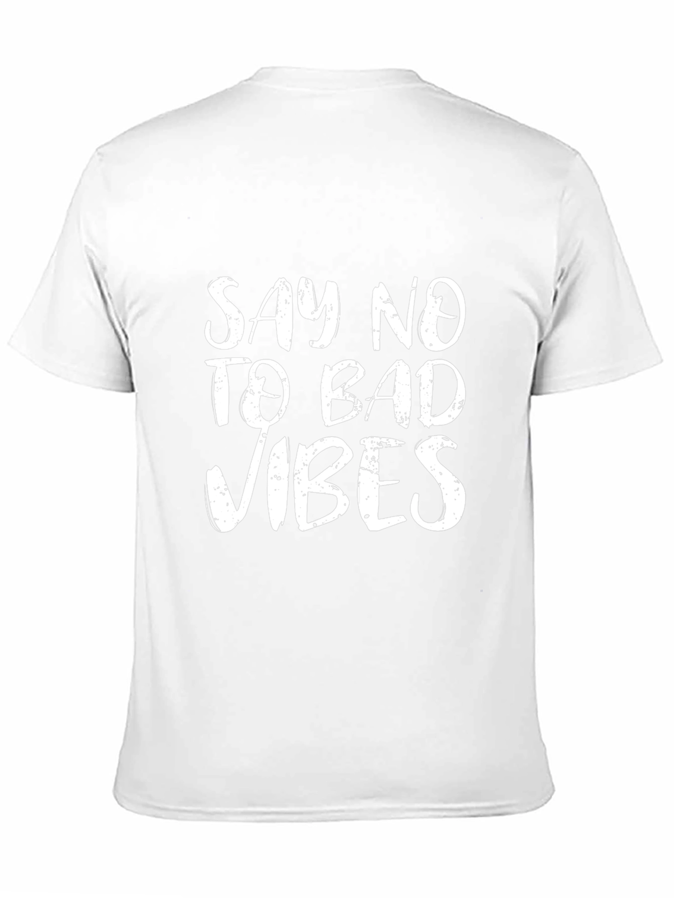 Say No To Bad Vibes Black Graphic Tee