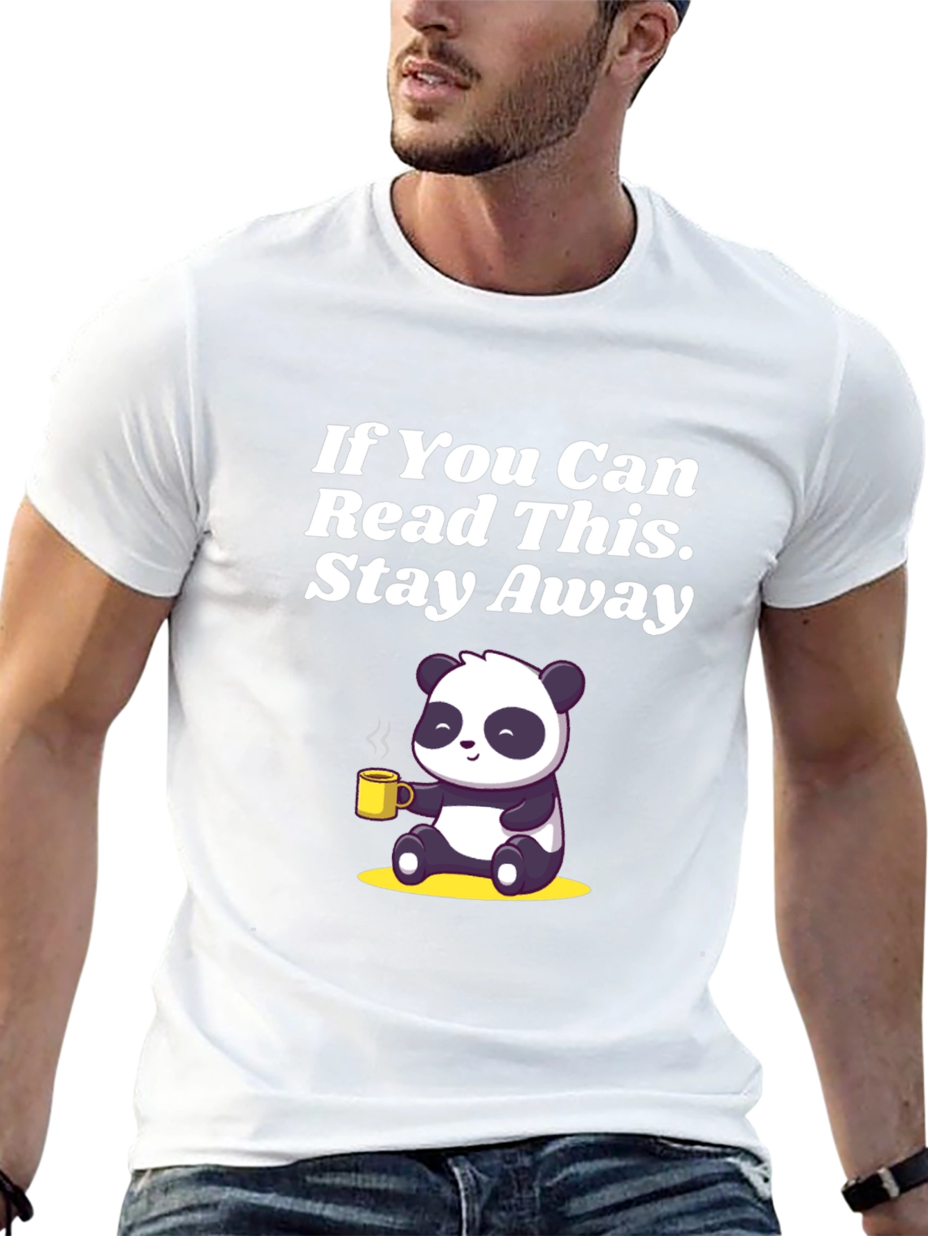 Stay Away Panda T-Shirt - Graphic Tee