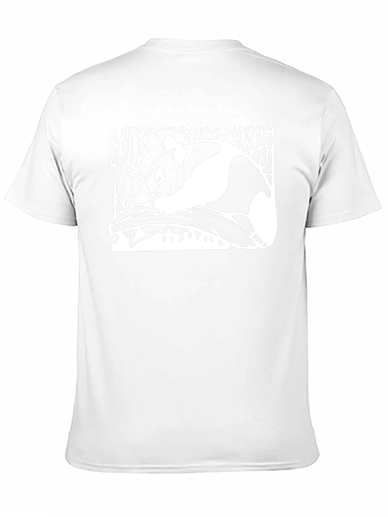 Panda Graphic Print Black T-Shirt