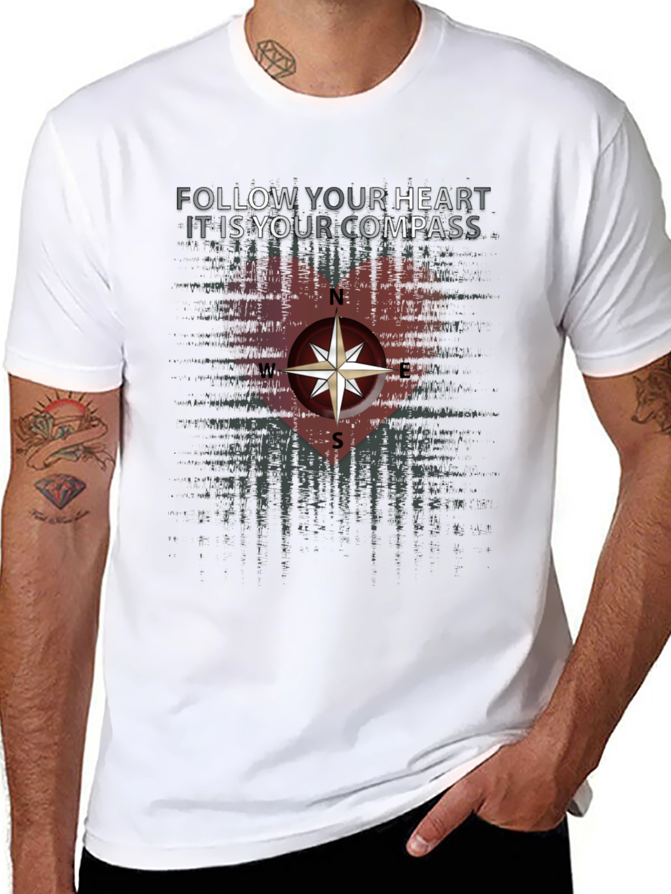 Follow Your Heart Compass Graphic Tee