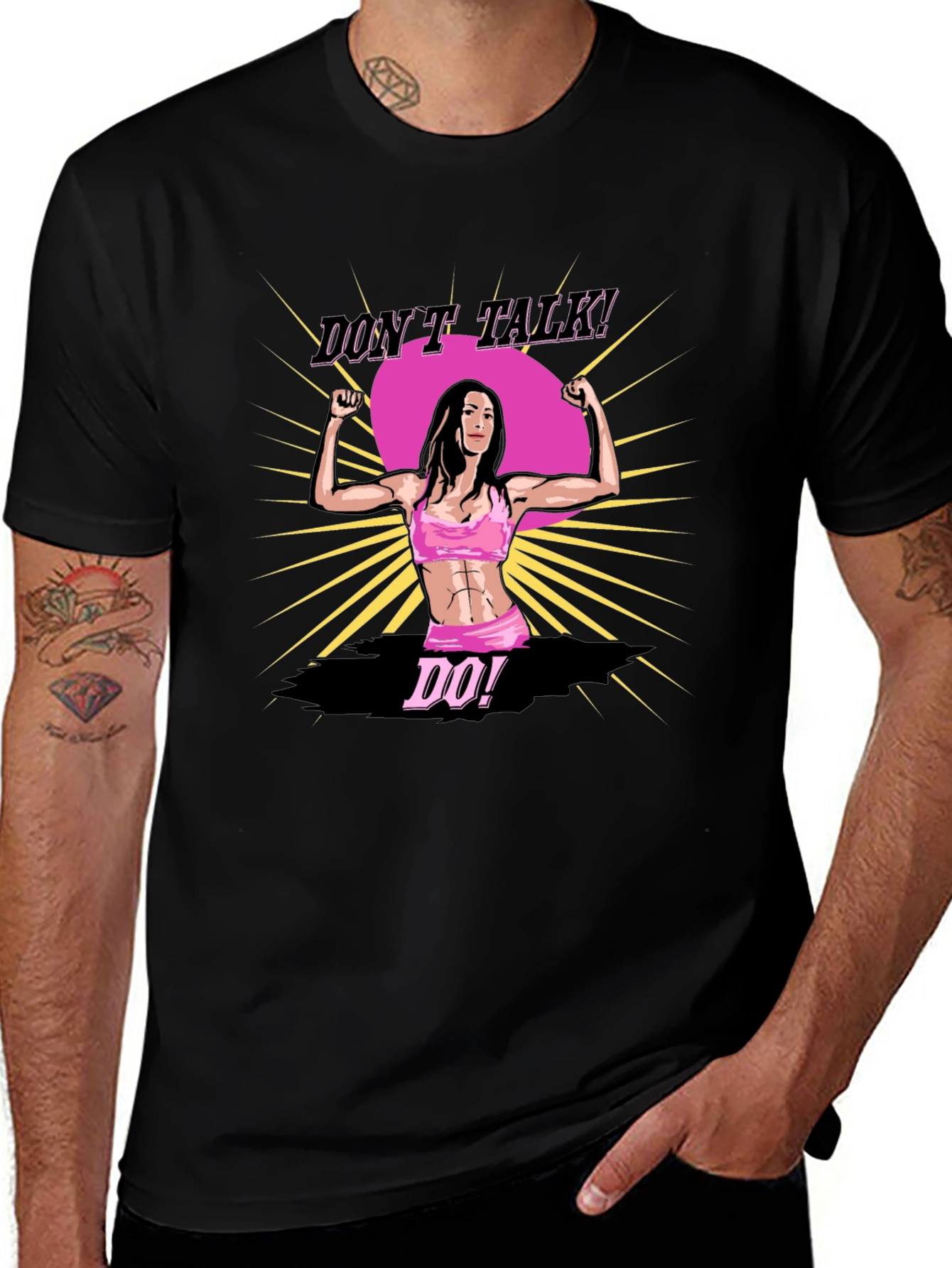 Dont Talk Do! Fitness Graphic T-Shirt