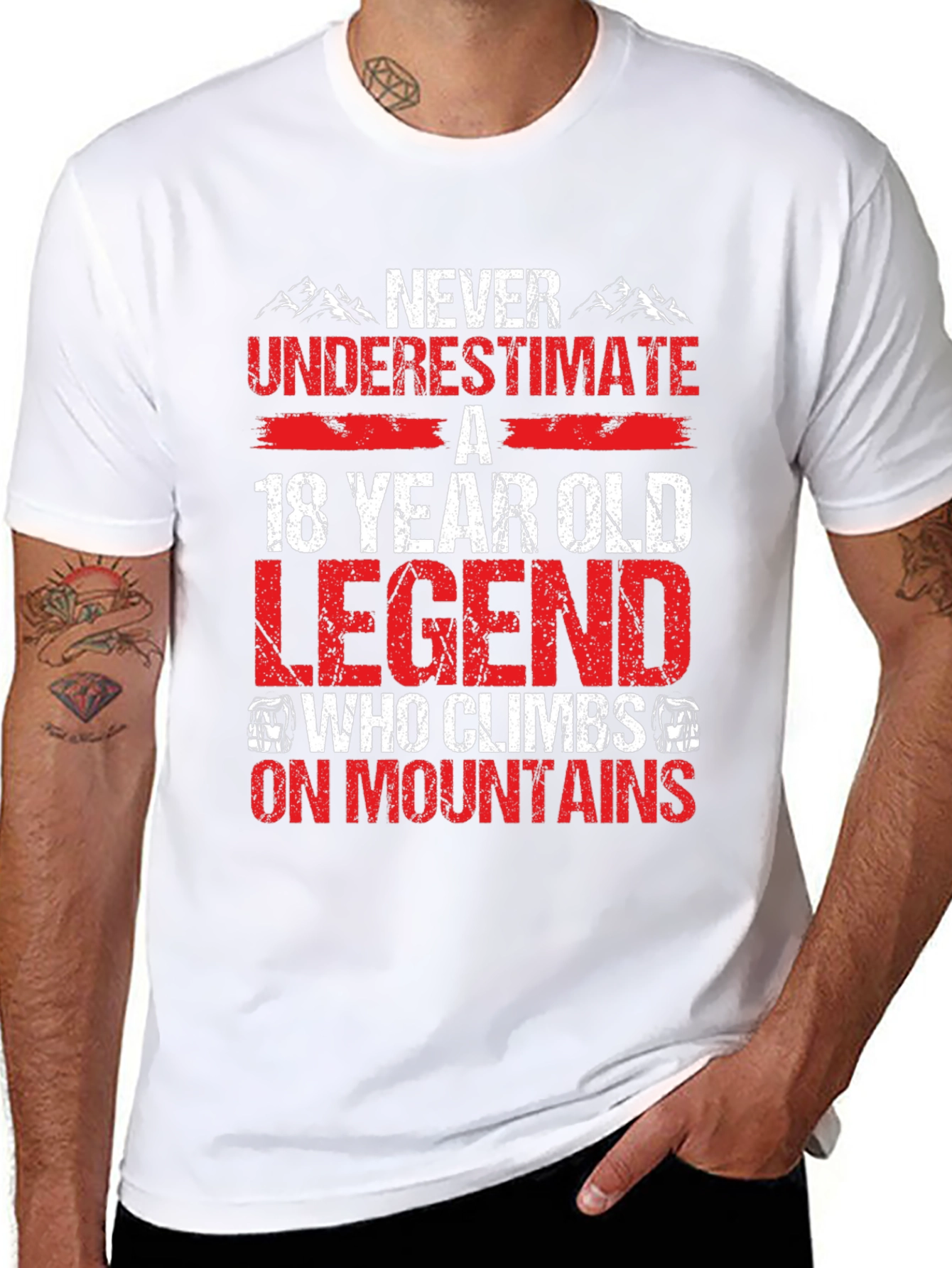 18 Year Old Legend Who Climbs On Mountains T-Shirt