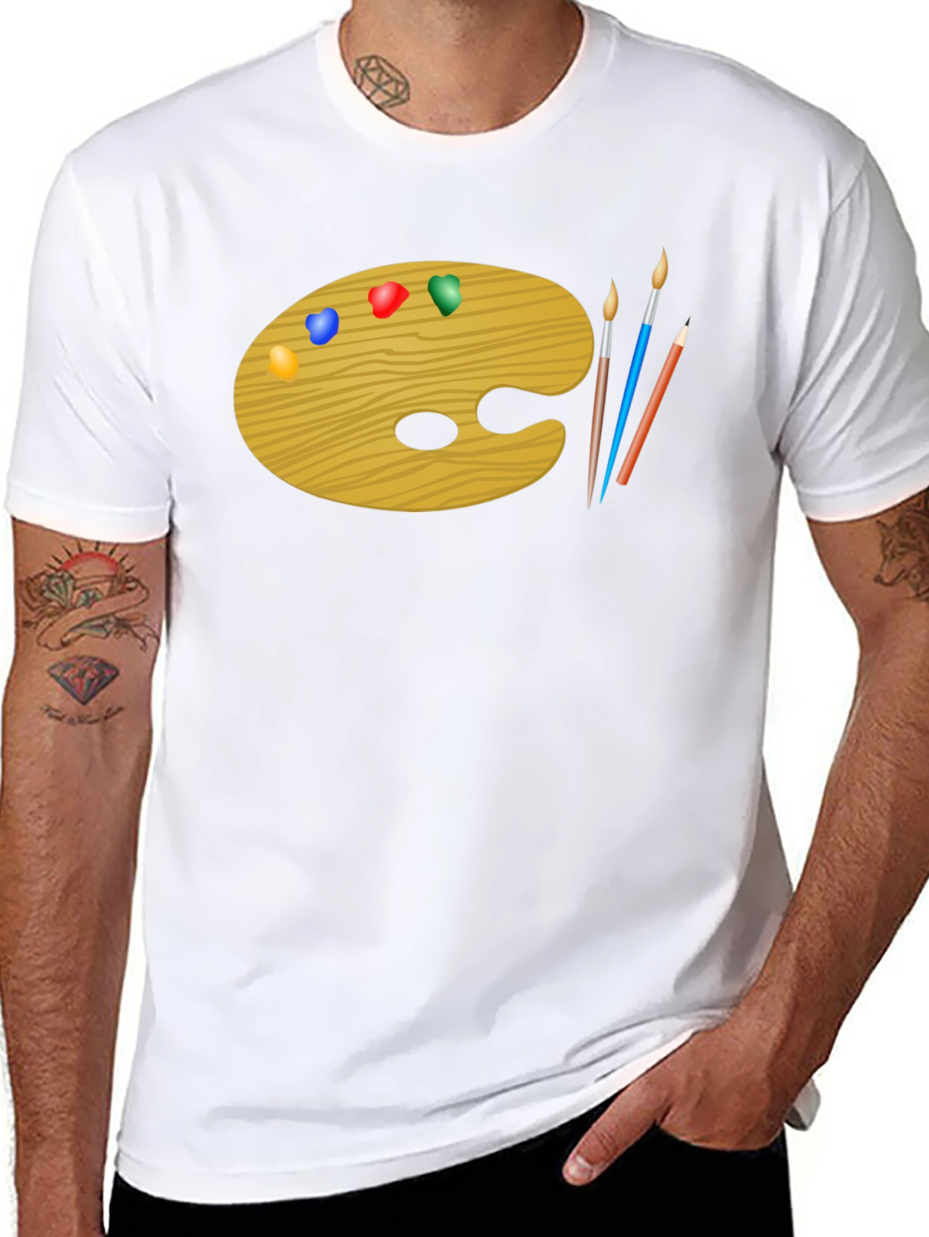 Artist Palette Graphic Tee - Painter T-Shirt