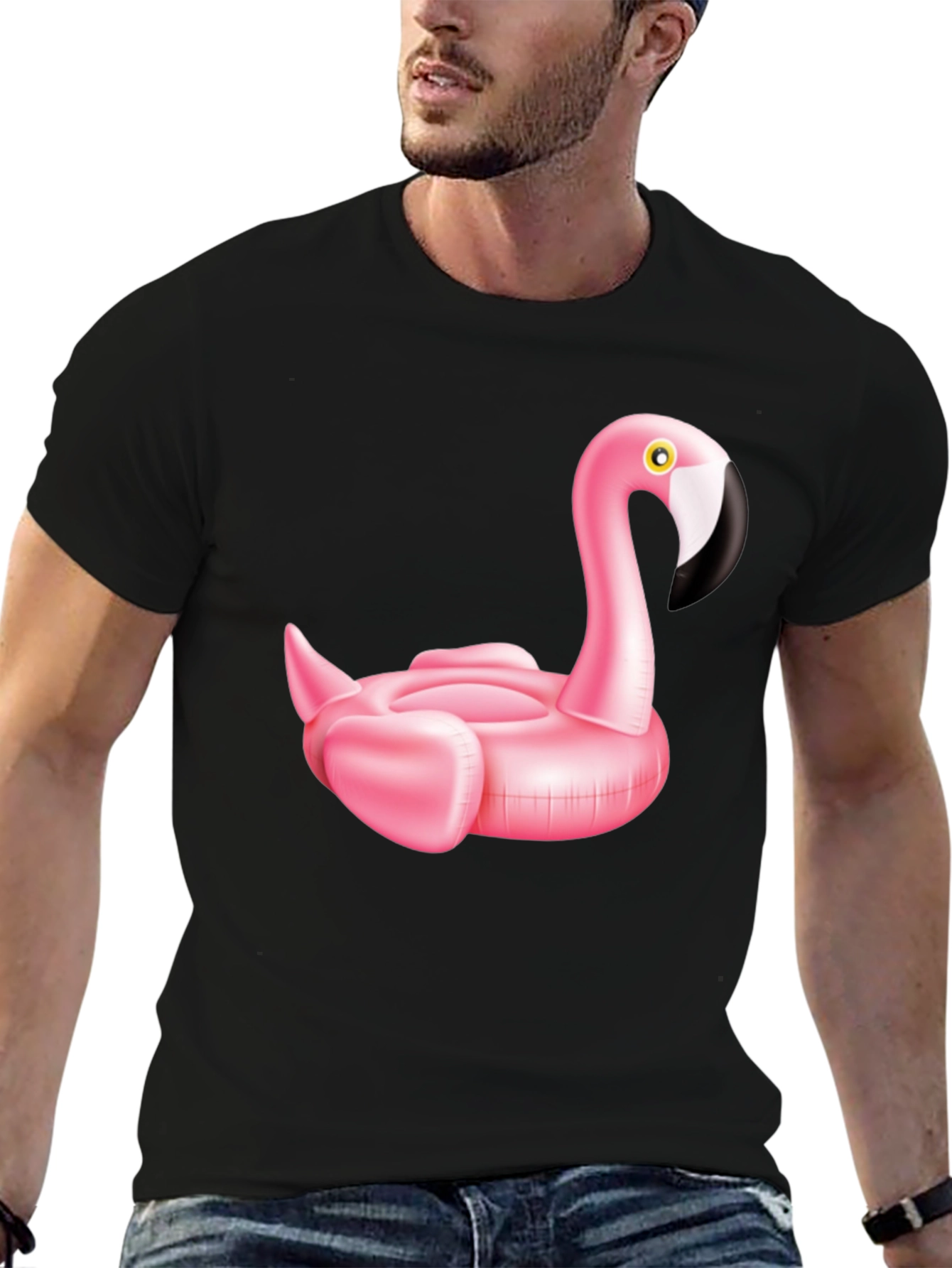 Pink Flamingo Inflatable Pool Float T-Shirt