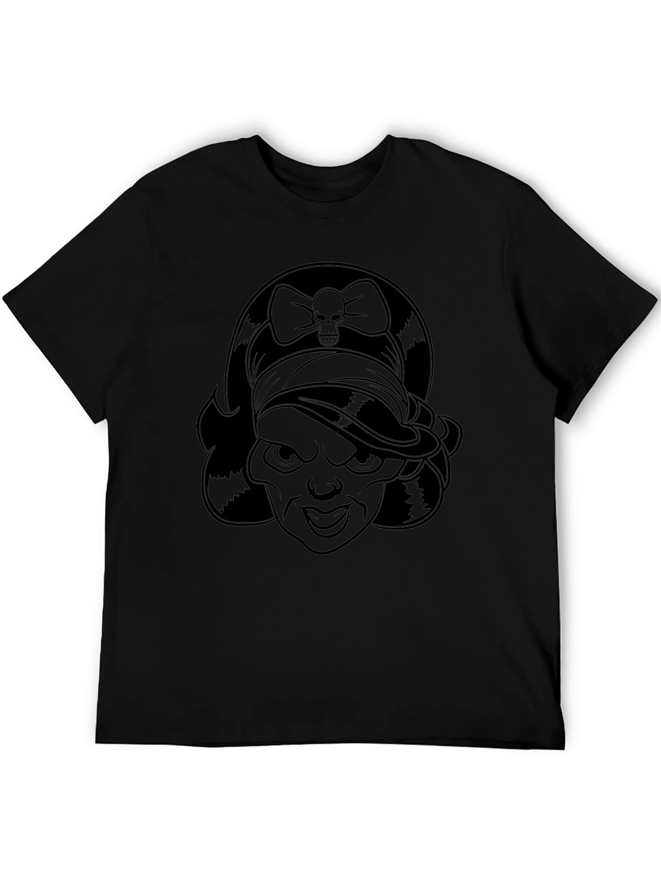 Skull Bow Pirate Girl Graphic Tee