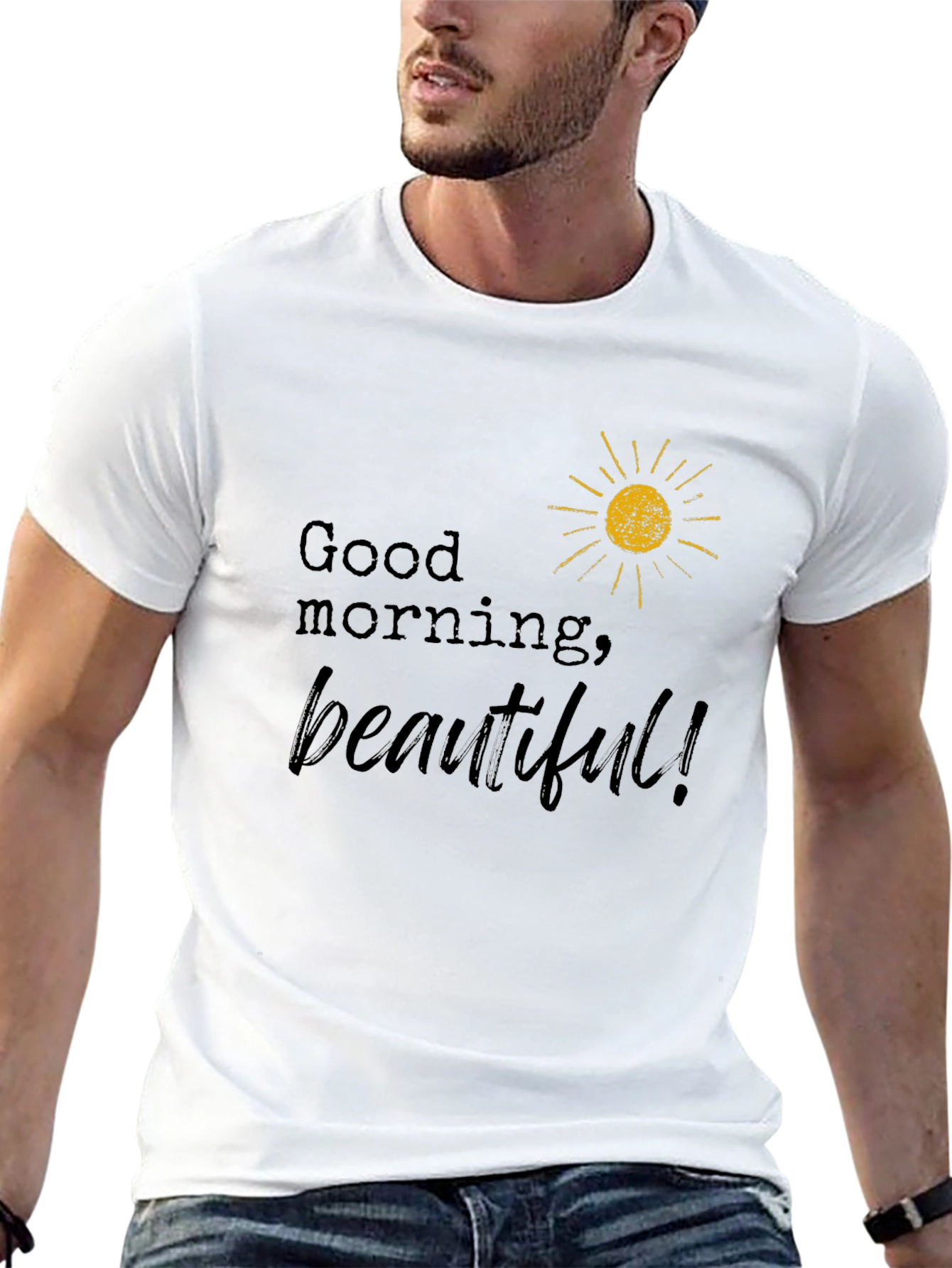 Good Morning Beautiful Black T-Shirt