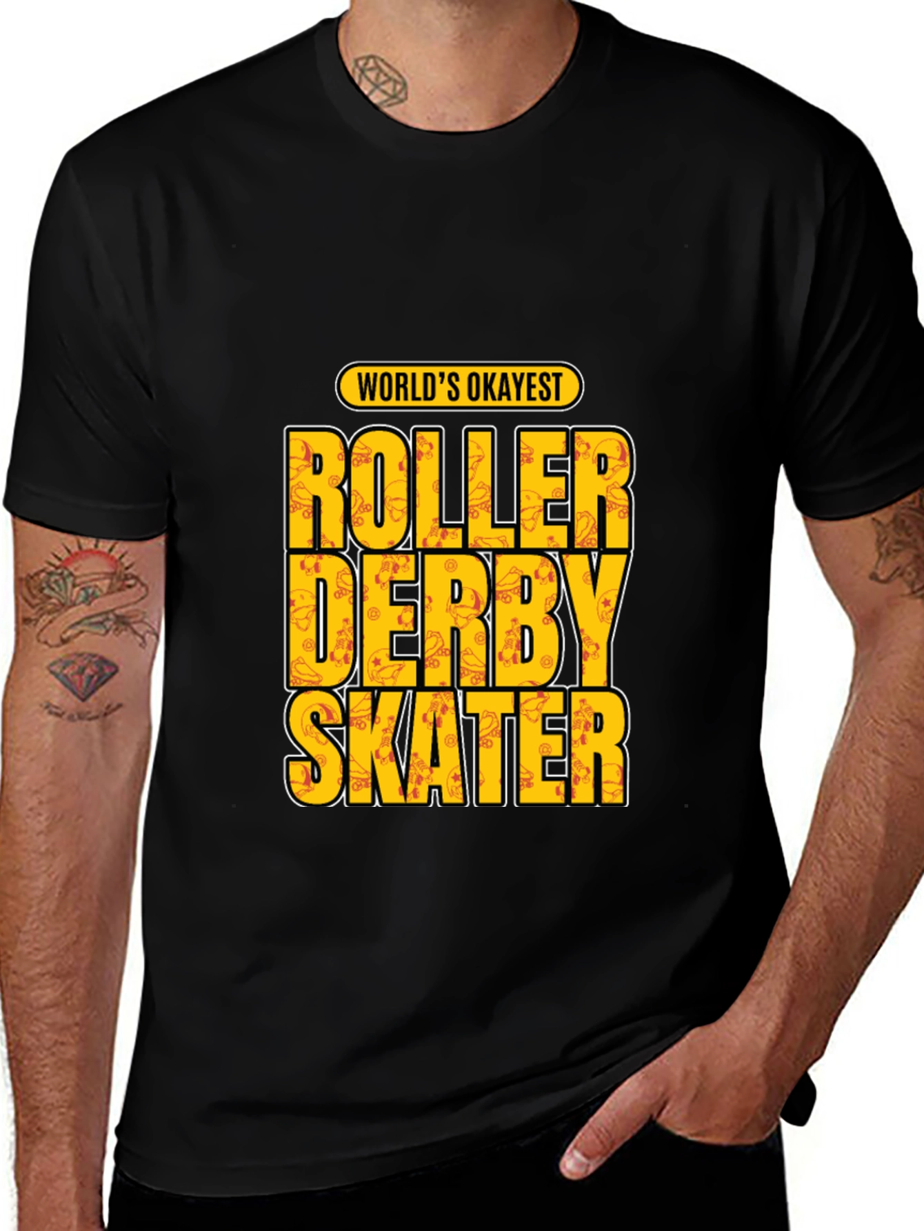 Roller Derby Skater T-Shirt - Worlds Okayest