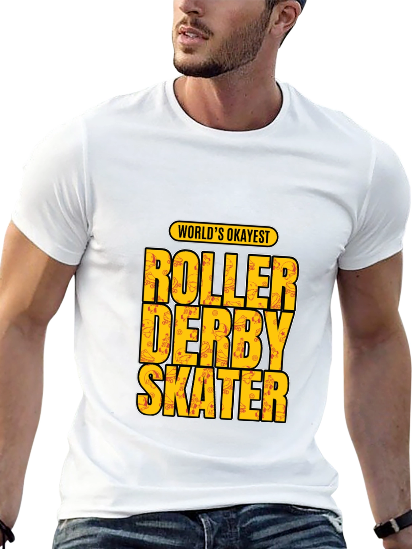 Roller Derby Skater T-Shirt - Worlds Okayest
