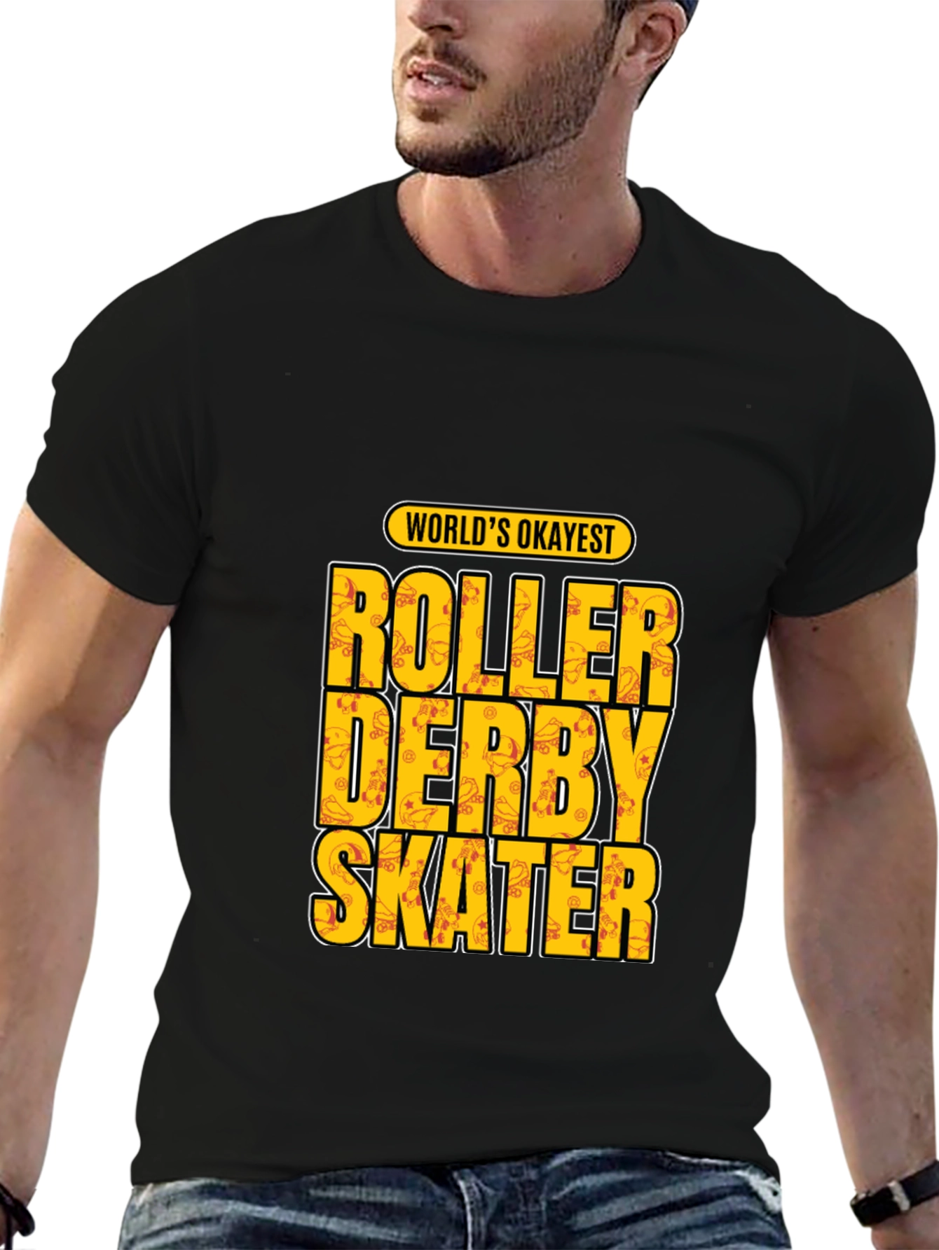 Roller Derby Skater T-Shirt - Worlds Okayest