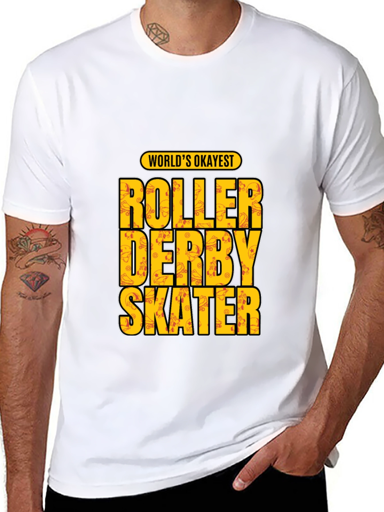 Roller Derby Skater T-Shirt - Worlds Okayest