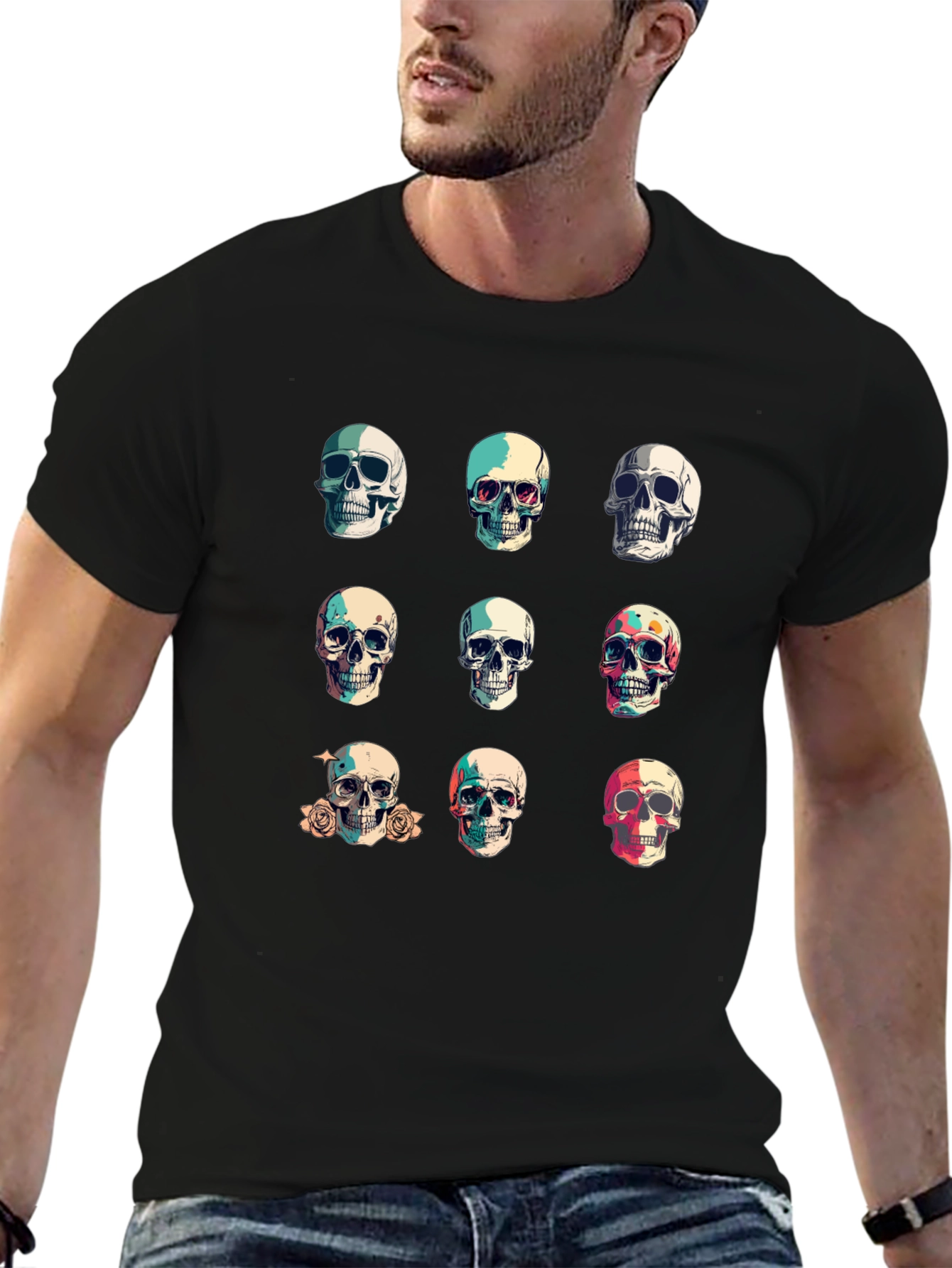 Skull Graphic Tee - Stylish Dark Fashion