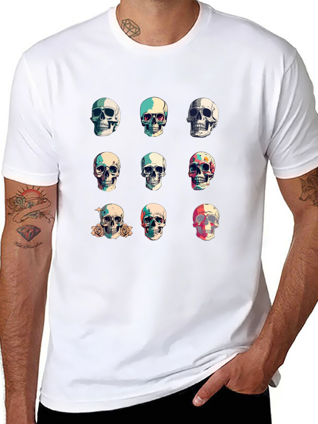 Skull Graphic Tee - Stylish Dark Fashion