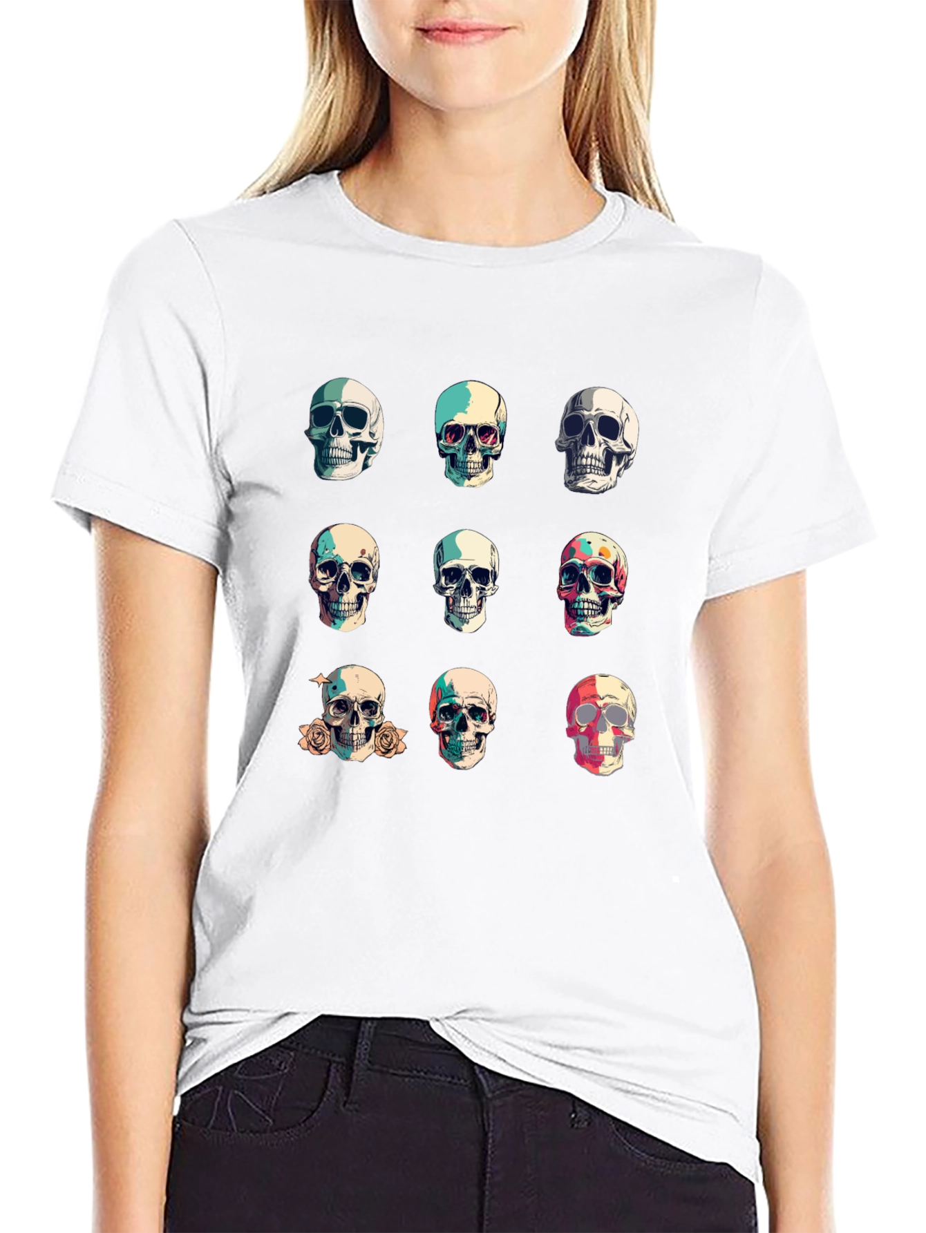 Skull Graphic Tee - Stylish Dark Fashion