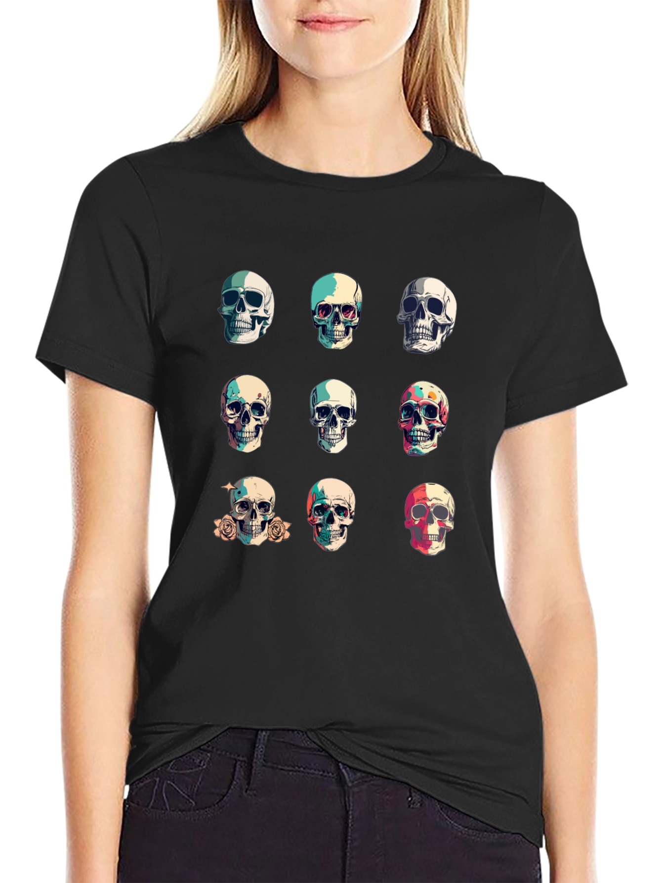Skull Graphic Tee - Stylish Dark Fashion