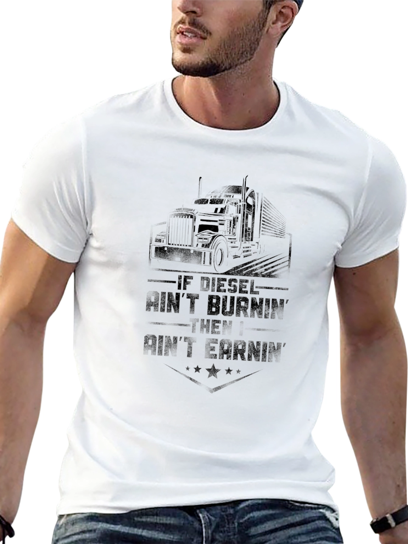 Diesel Burnin Trucker T-Shirt